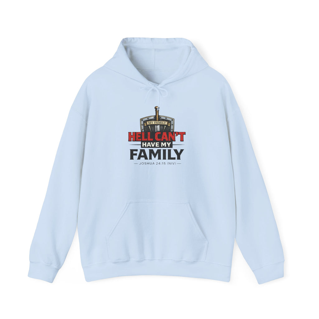 Hockey Dad Hoodie — "Hell Can't Have My Family" Protective Family Hockey Sweatshirt