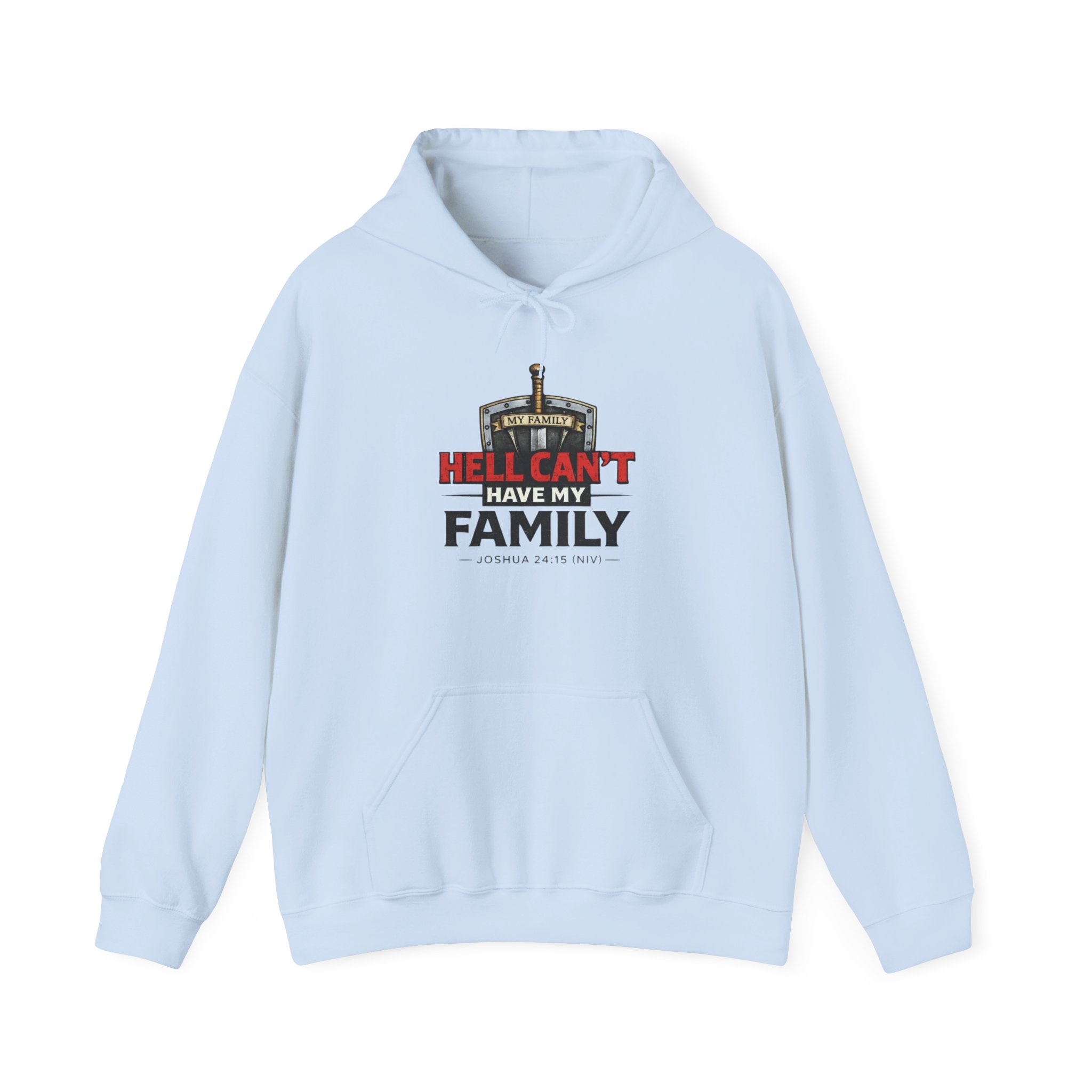 Hockey Dad Hoodie — "Hell Can't Have My Family" Protective Family Hockey Sweatshirt