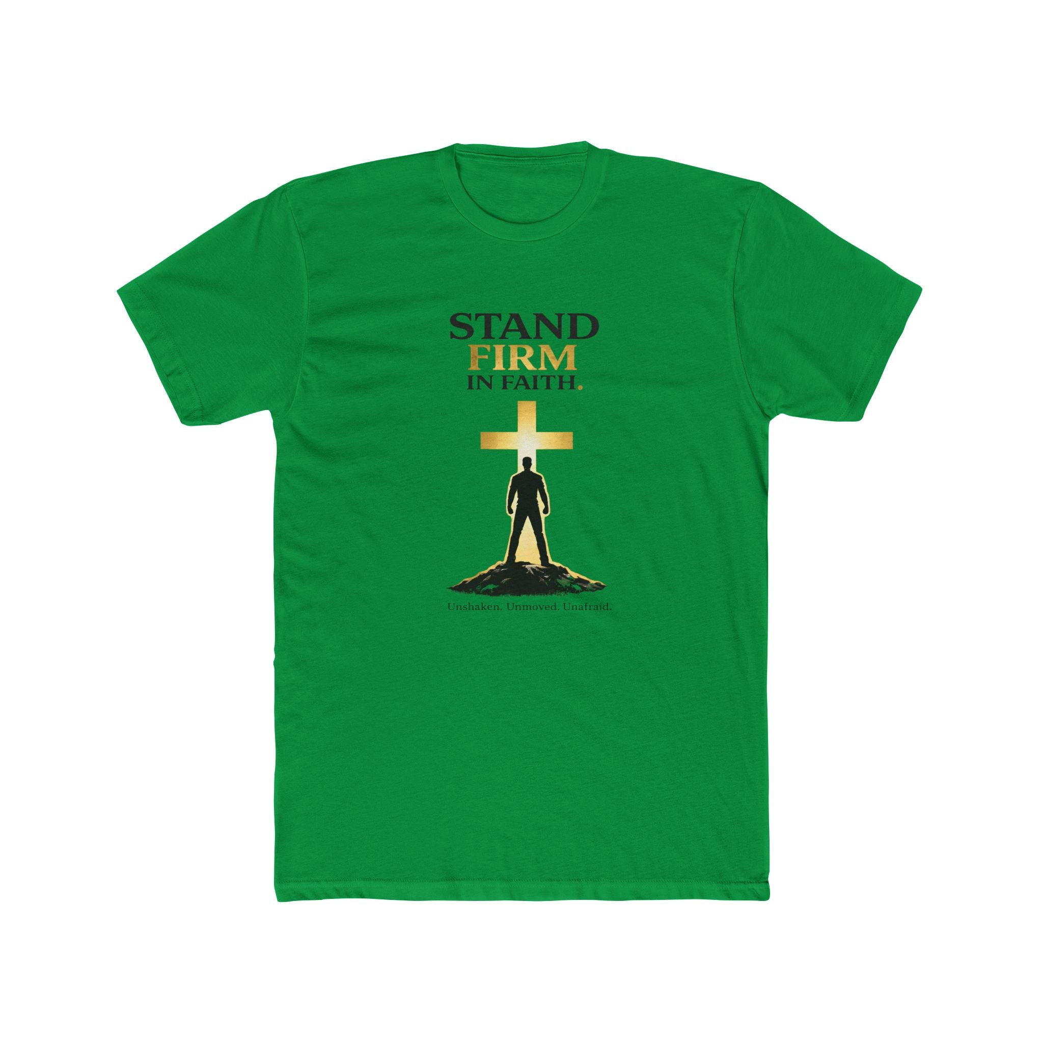 Stand Firm In Faith T-Shirt | Christian Cross Design