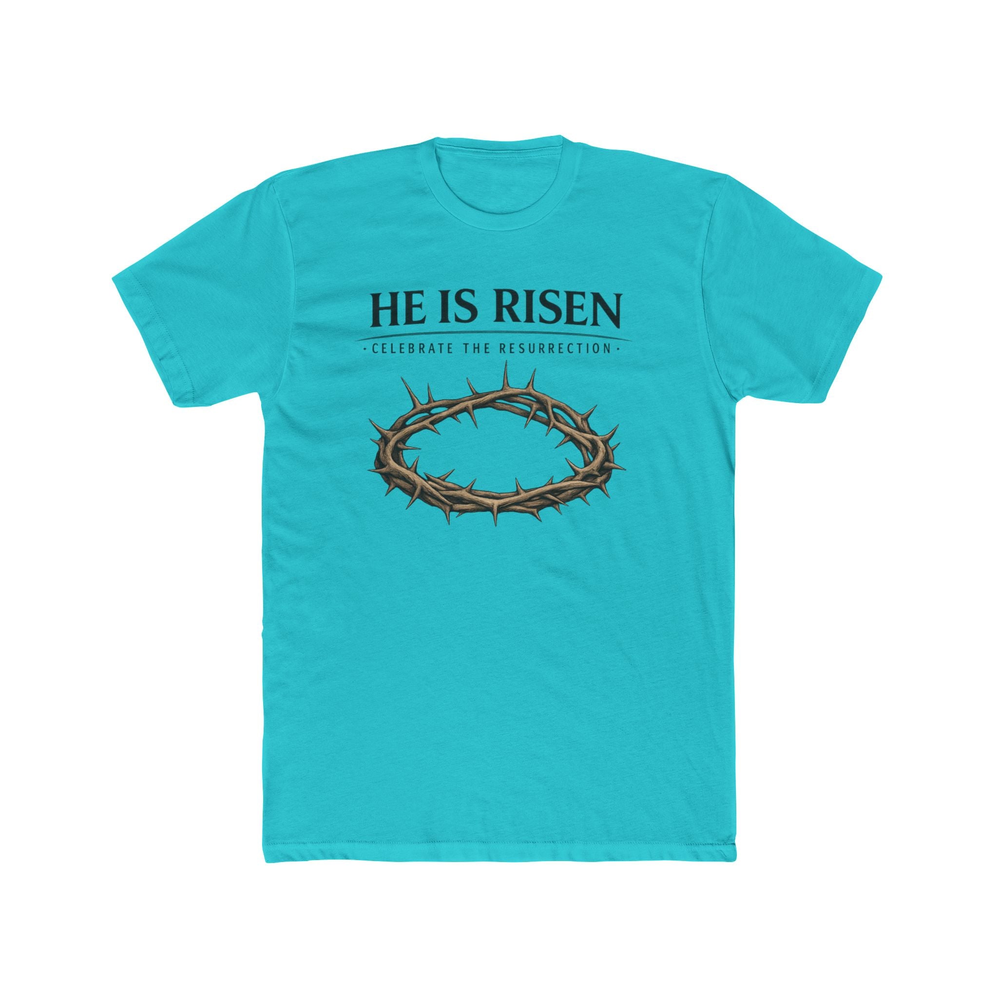 Mens " He is Risen " Christian T-Shirt | Next Level Brand