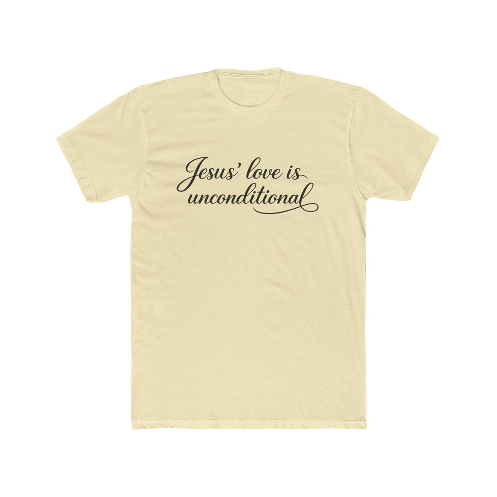 Jesus' Love Is Unconditional T-Shirt | Christian Faith Script Tee