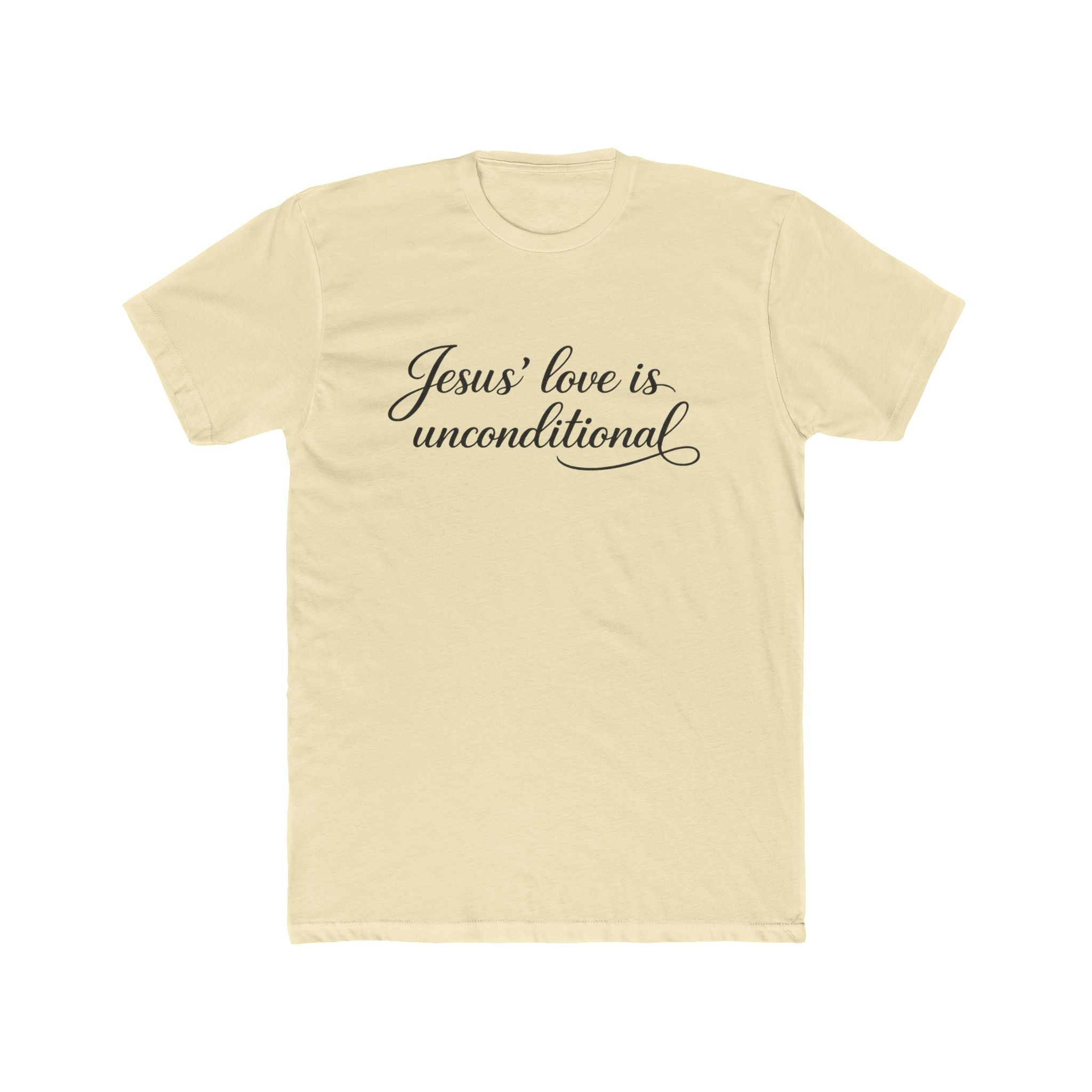 Jesus' Love Is Unconditional T-Shirt | Christian Faith Script Tee