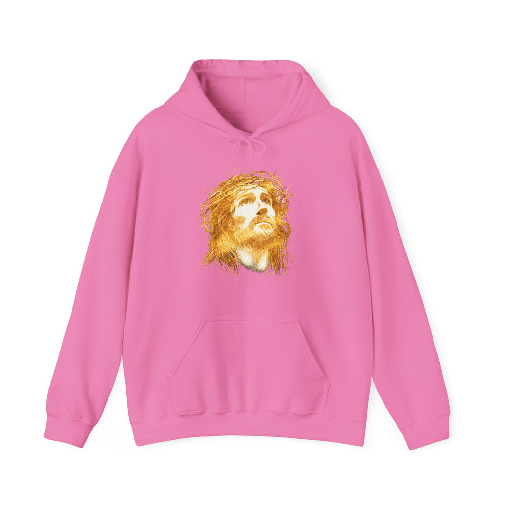 Mens Jesus Crown of Thorns Hoodie – Religious Christian Faith Pullover