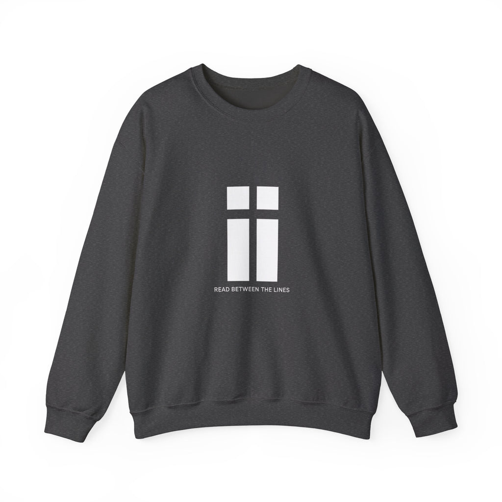 Womens Minimalist 'Read Between The Lines' Crewneck Sweatshirt