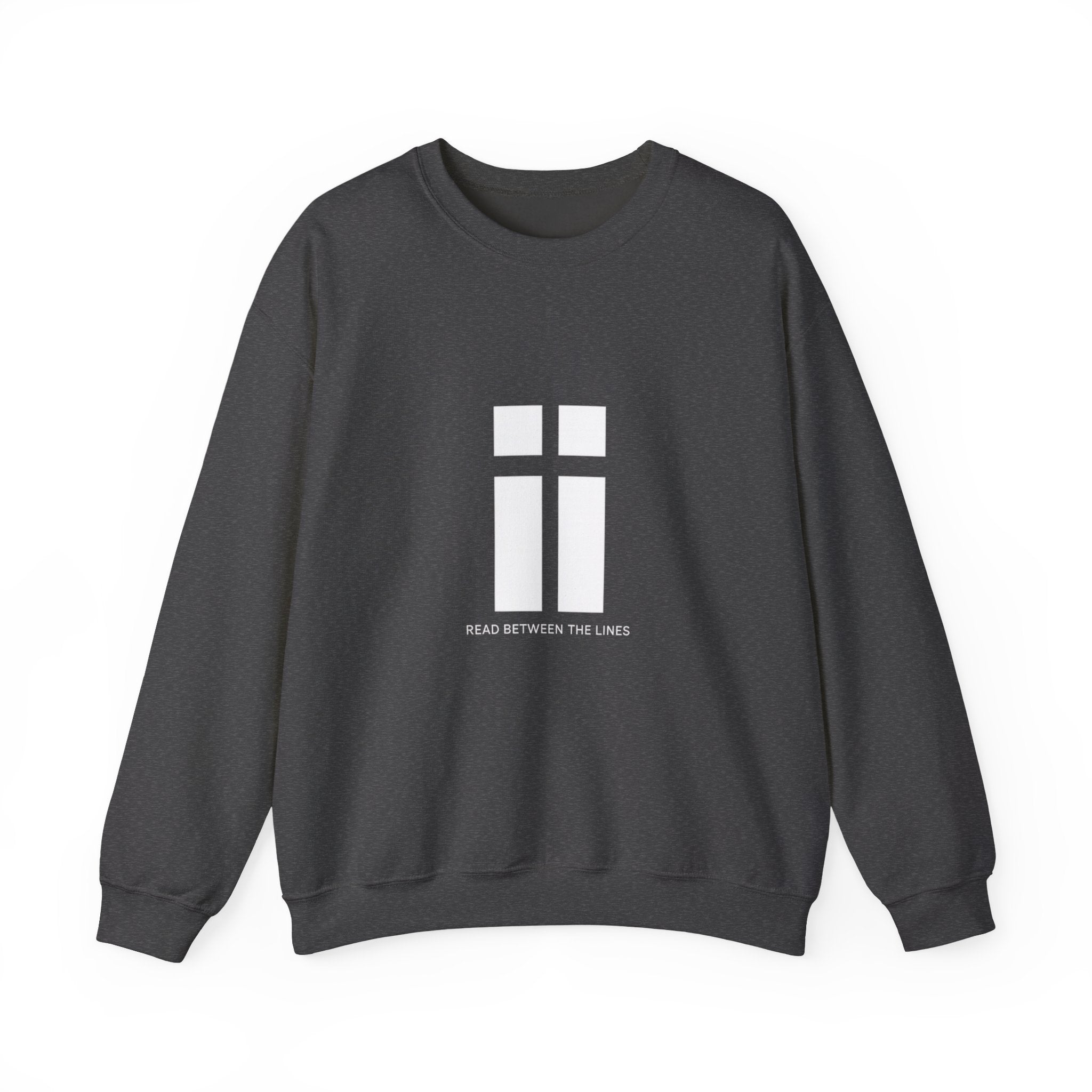 Womens Minimalist 'Read Between The Lines' Crewneck Sweatshirt
