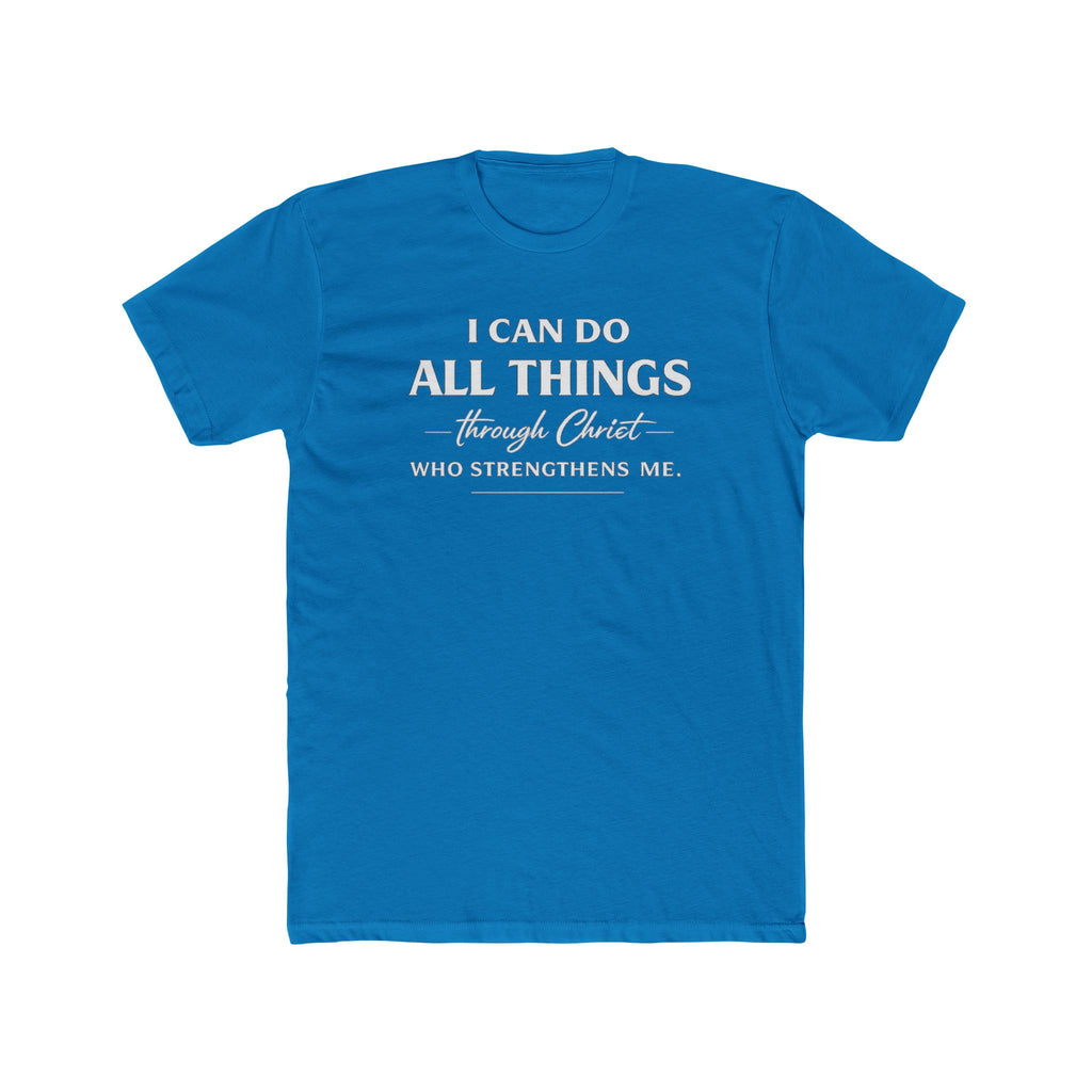 I Can Do All Things Christian Shirt | Crew Tee, Faith Typography