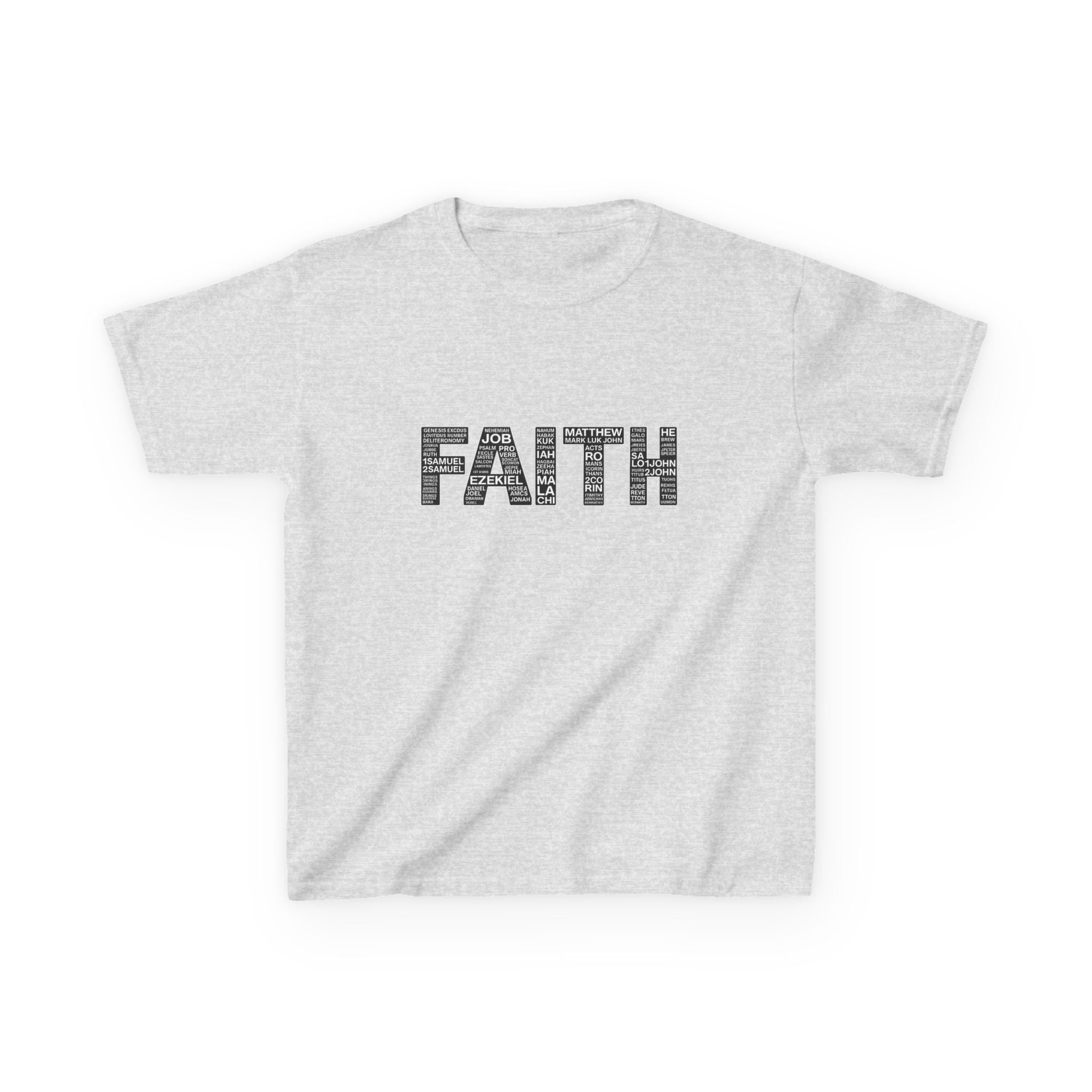Boys 'FAITH' Graphic Tee — Inspirational Christian Youth Shirt