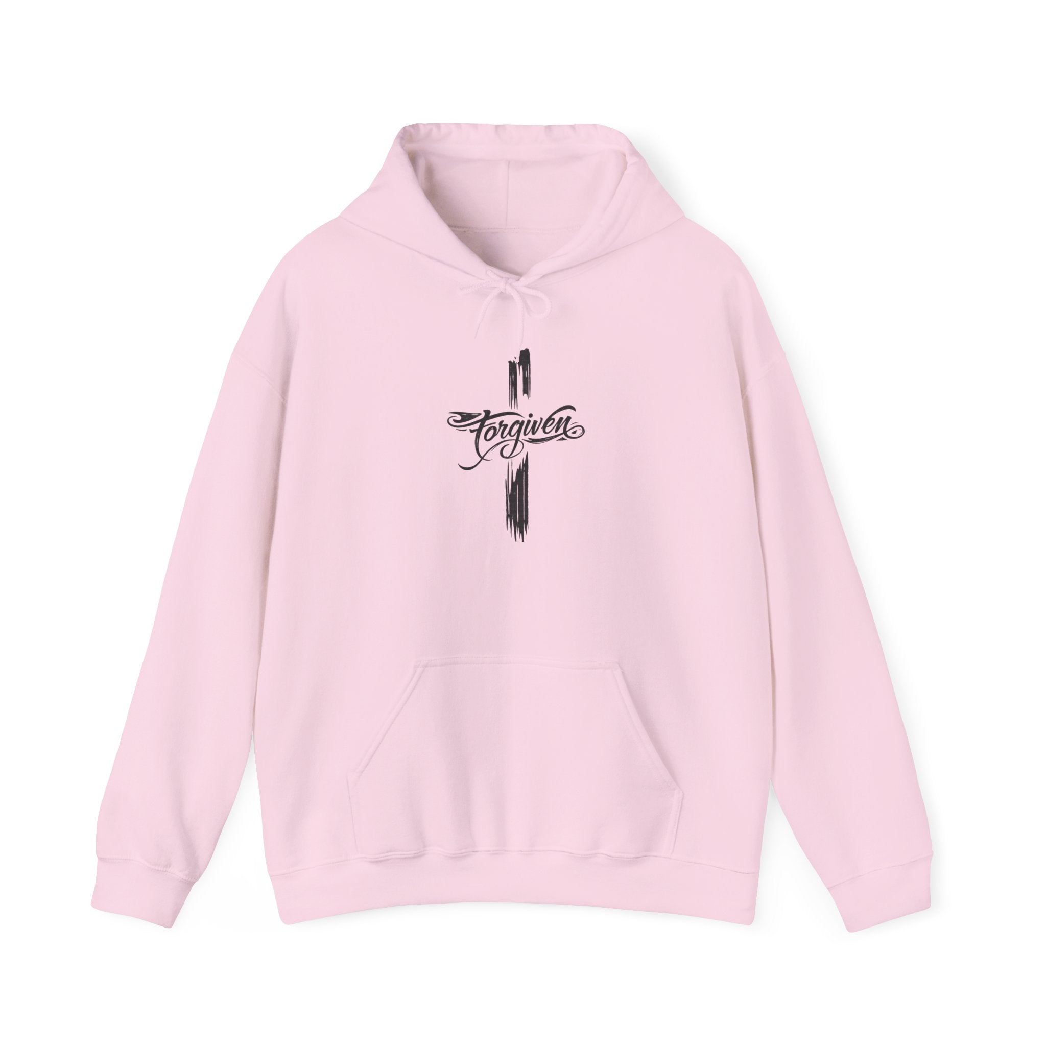 Mens Forgiven Cross Hoodie – Christian Faith Pullover