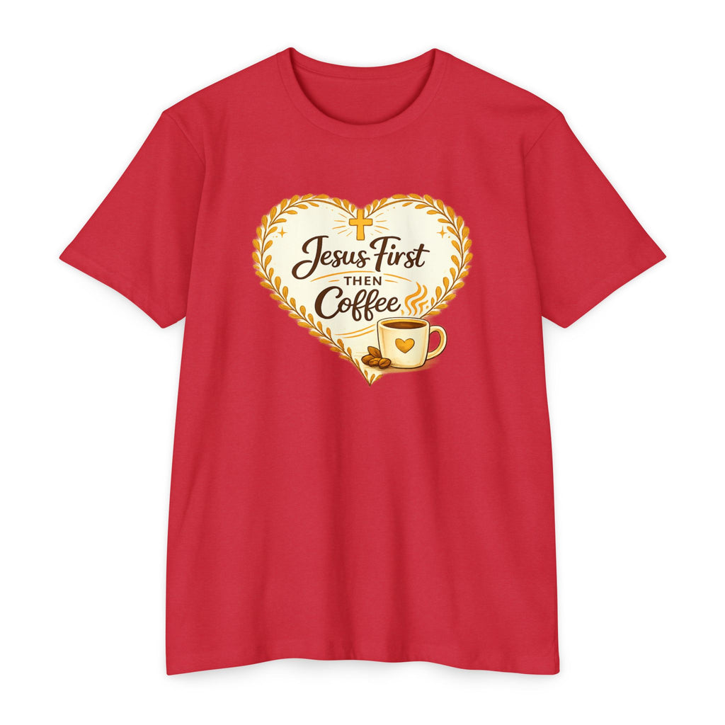 Womens Jesus First Then Coffee T-Shirt
