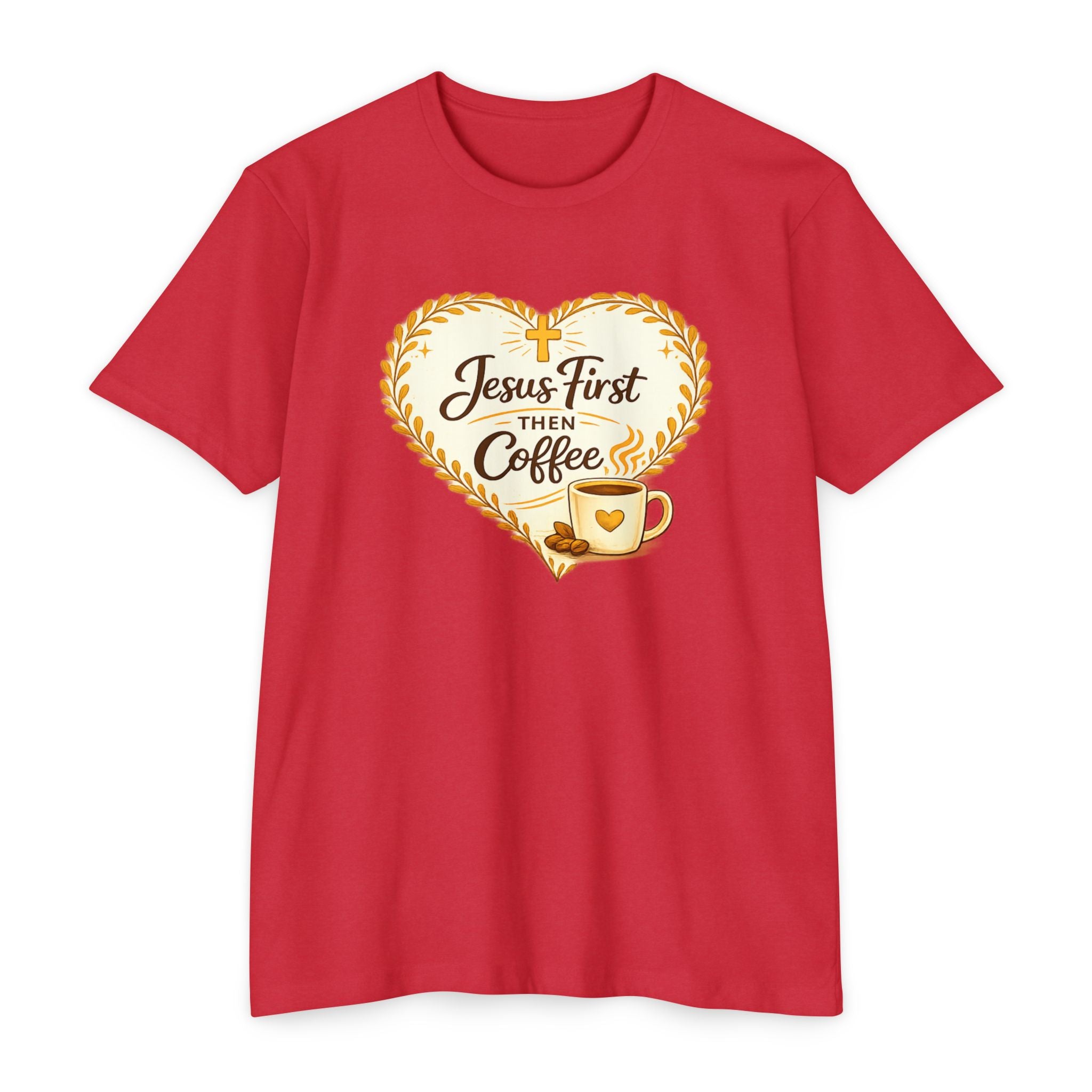 Womens Jesus First Then Coffee T-Shirt