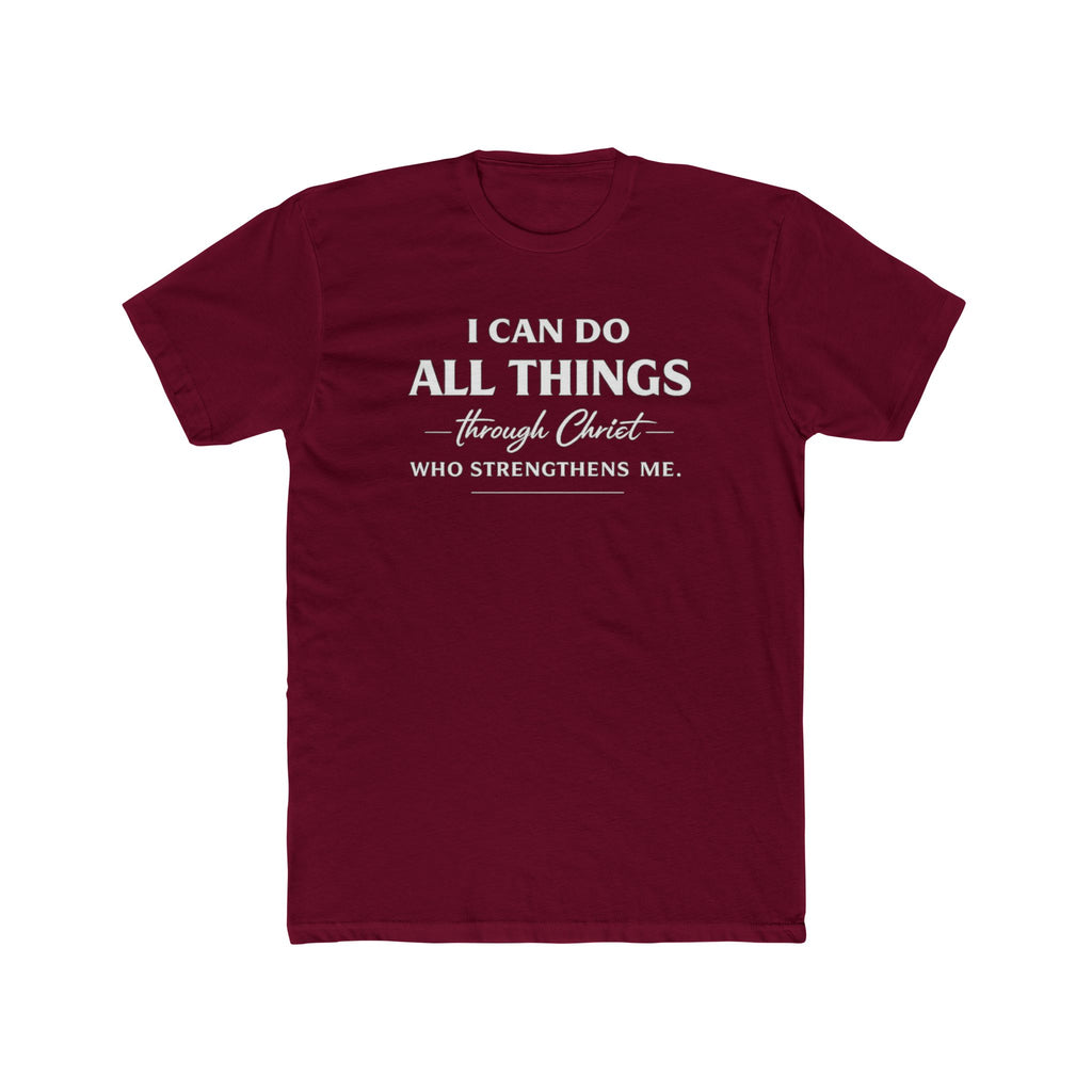 I Can Do All Things Christian Shirt | Crew Tee, Faith Typography
