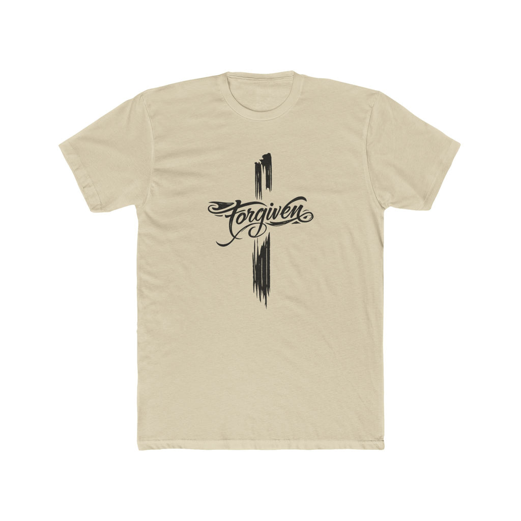 Forgiven Script Cross Tee | Faith Christian Religious Shirt