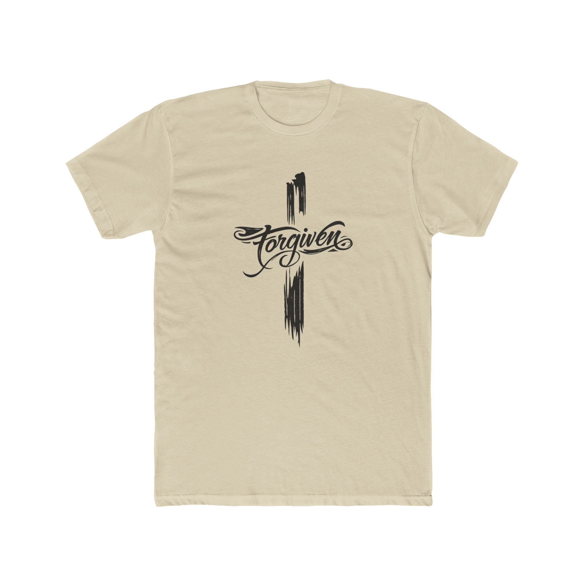 Forgiven Script Cross Tee | Faith Christian Religious Shirt
