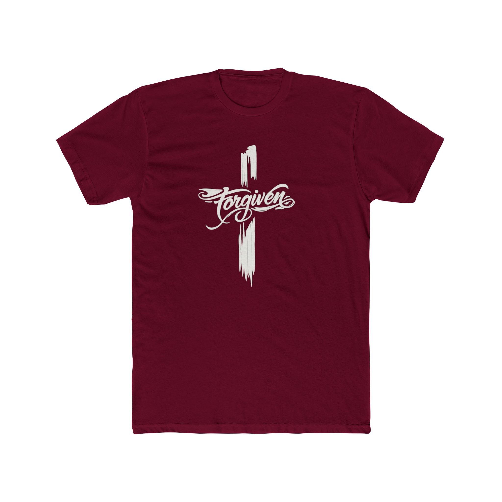 Faith Cross Script T-Shirt | Religious Christian Tee