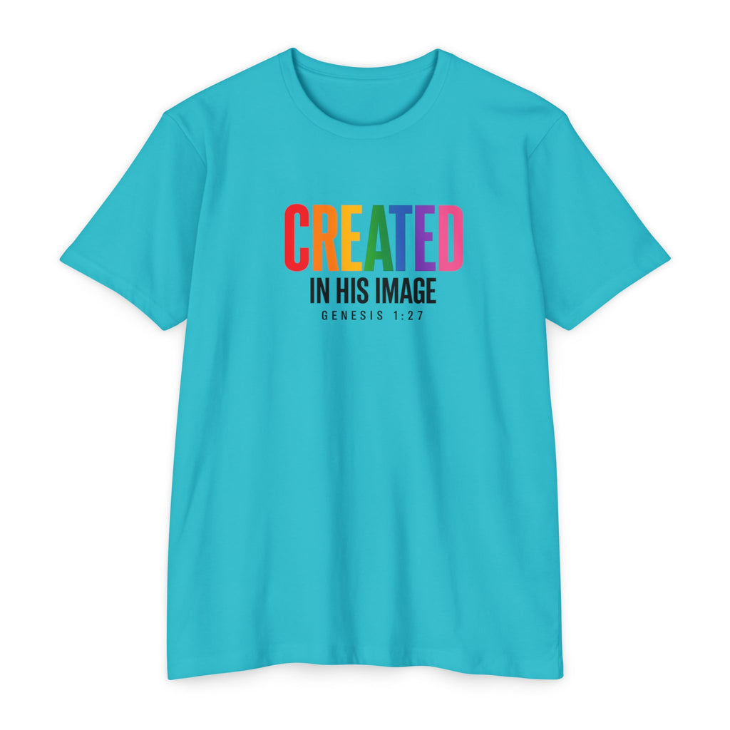 Women Created in His Image T-Shirt | Christian Scripture Genesis 1:27