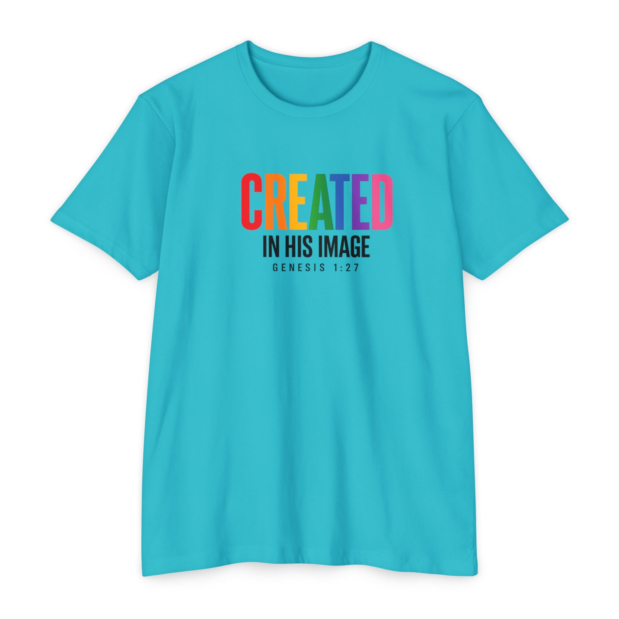 Women Created in His Image T-Shirt | Christian Scripture Genesis 1:27