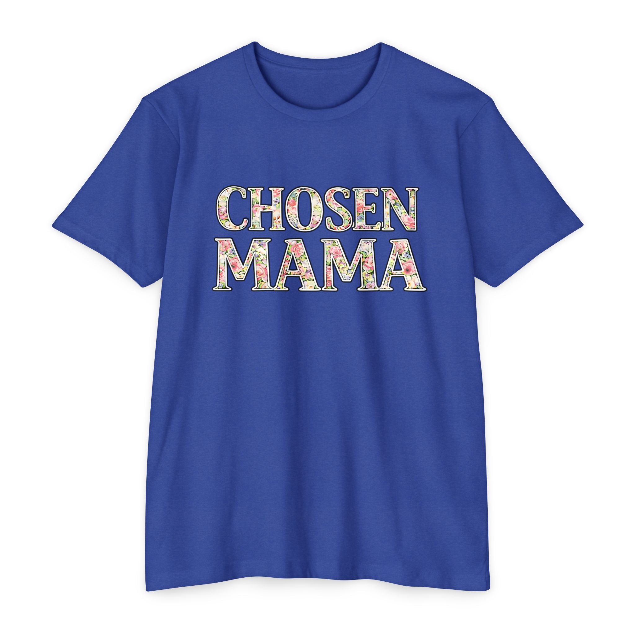 Womens Chosen Mama T-Shirt — Floral Graphic Mom Tee