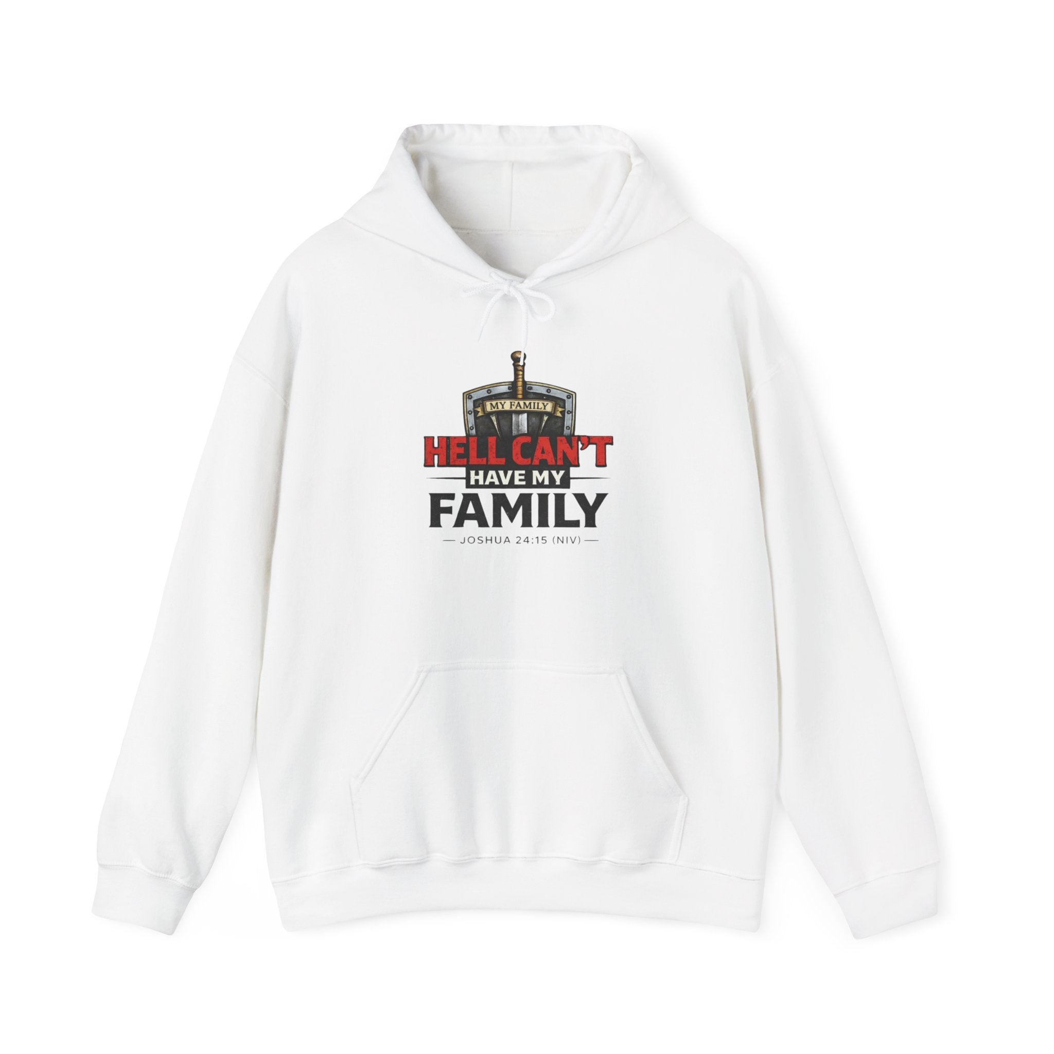 Hockey Dad Hoodie — "Hell Can't Have My Family" Protective Family Hockey Sweatshirt