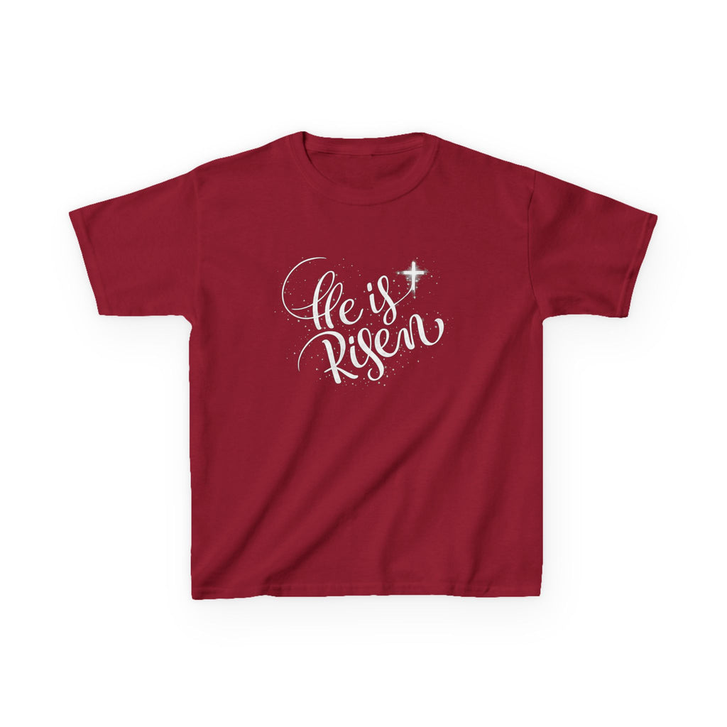 Boys  Kids T-Shirt  "He Is Risen" Easter Christian Tee