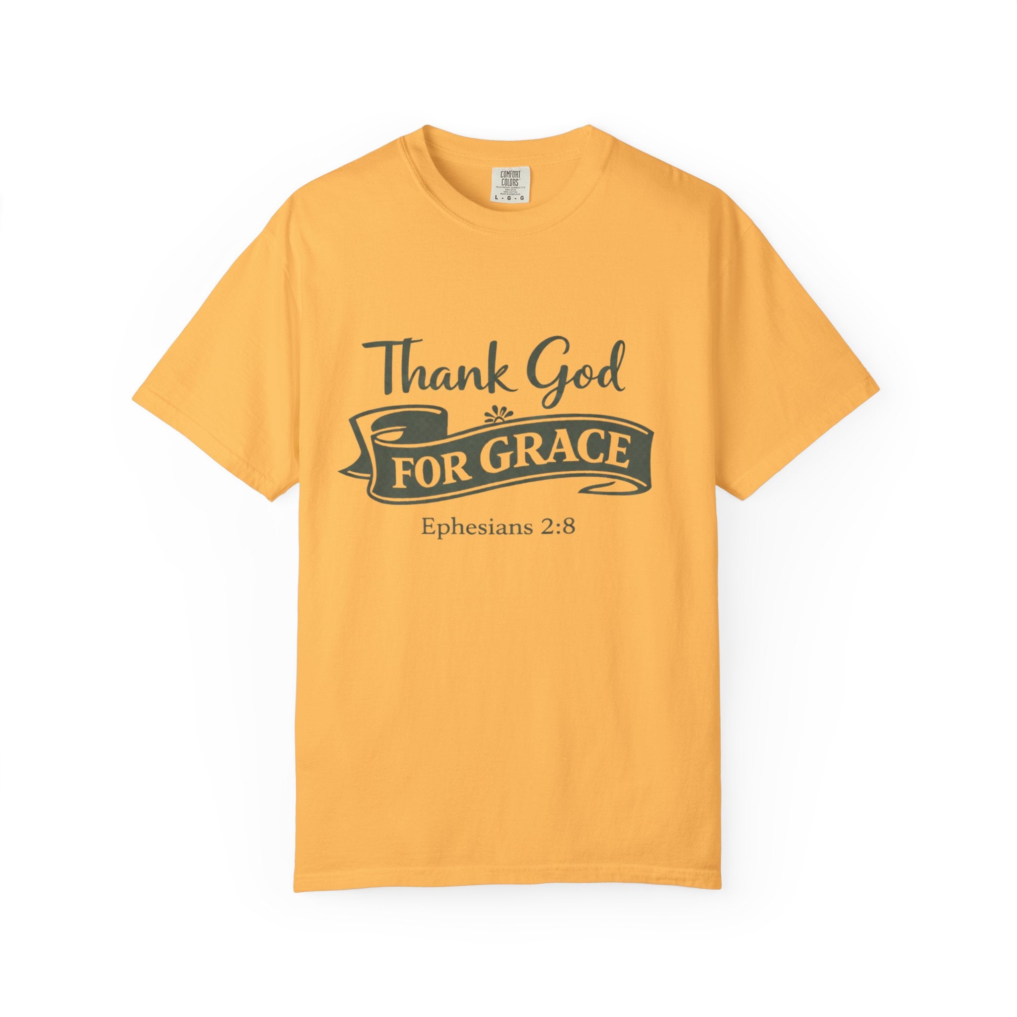 Thank God For Grace T-Shirt — Christian Faith Graphic Tee (Ephesians 2:8)