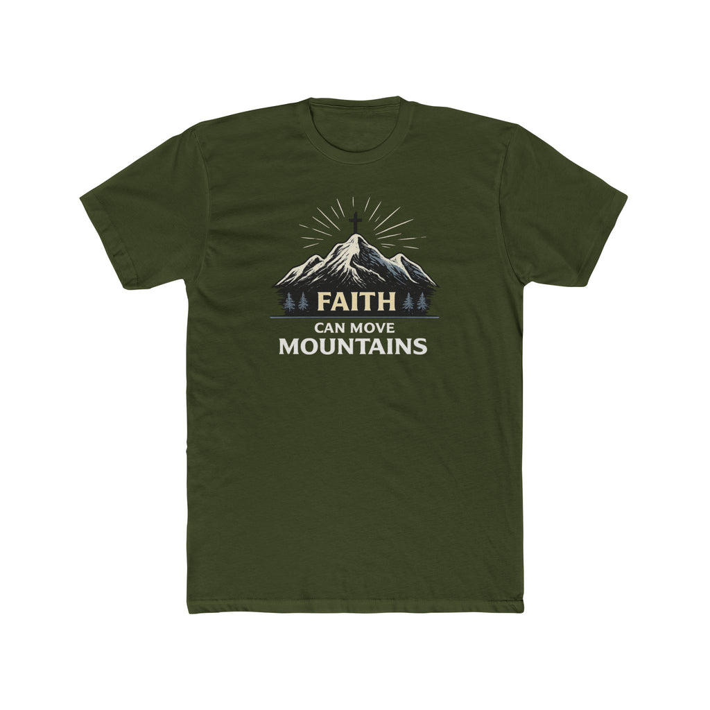 Faith Can Move Mountains T-Shirt | Mountain Graphic Tee, Inspirational Christian Shirt