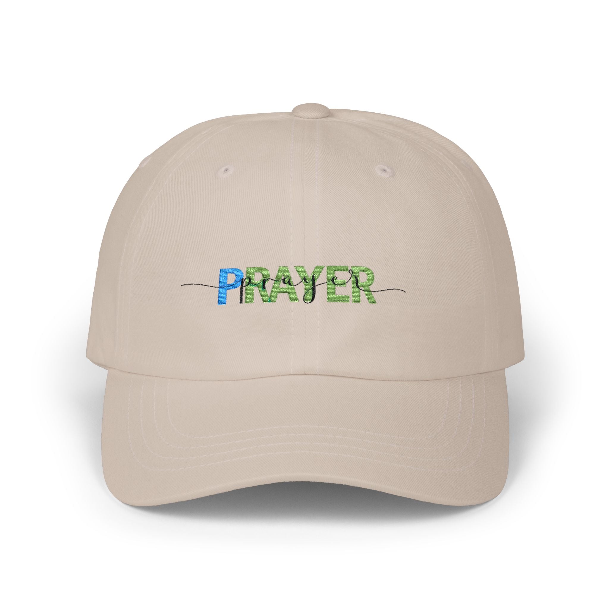 Prayer Dad Cap — Embroidered Floral 'PRAYER' Baseball Hat
