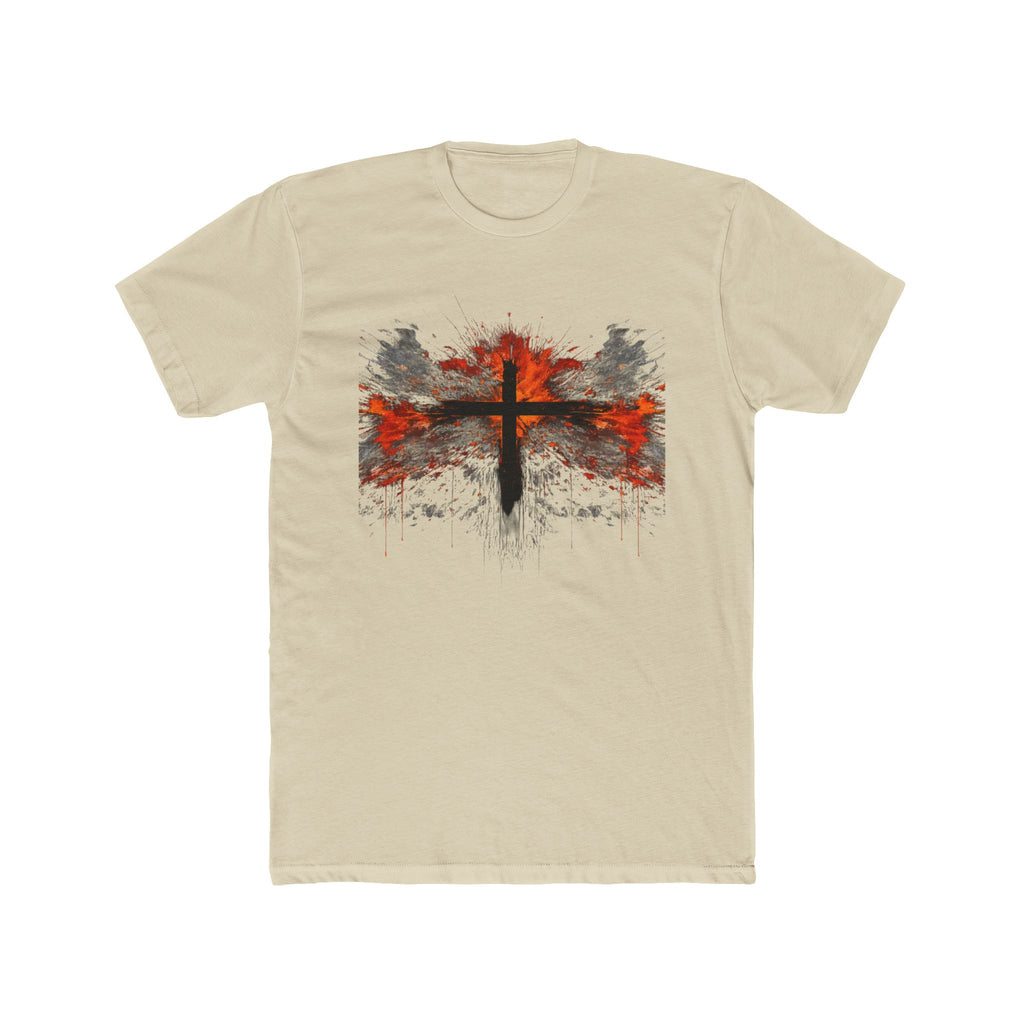 Grunge Cross Graphic Tee | Faith Christian Shirt