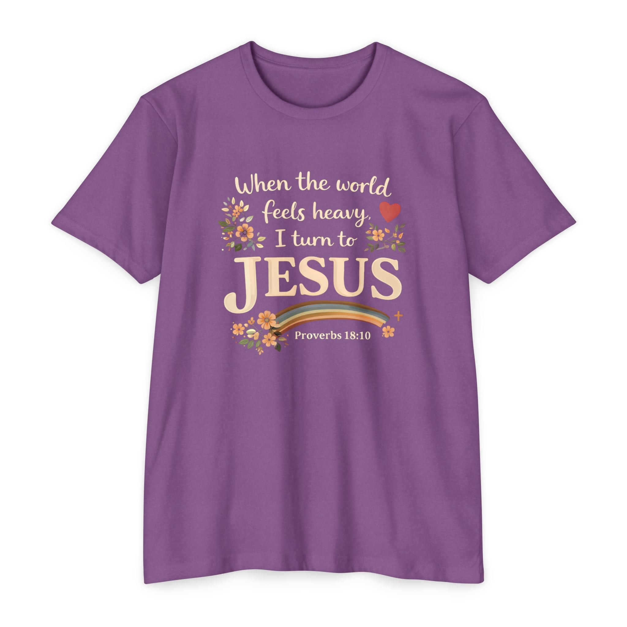 When the World Feels Heavy I Turn to Jesus T-Shirt