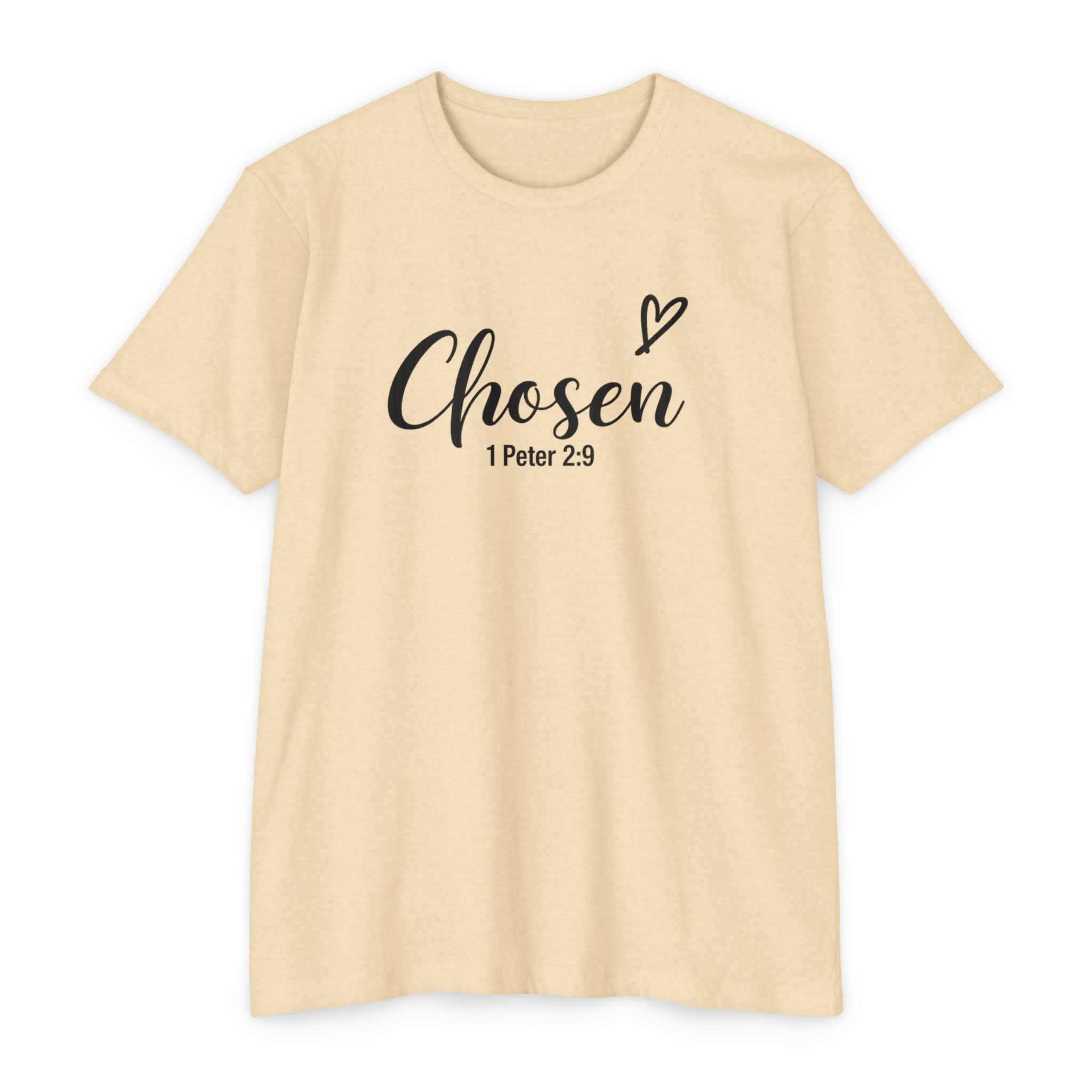 Womens Chosen 1 Peter 2:9 T-shirt | Christian Faith Scripture Tee