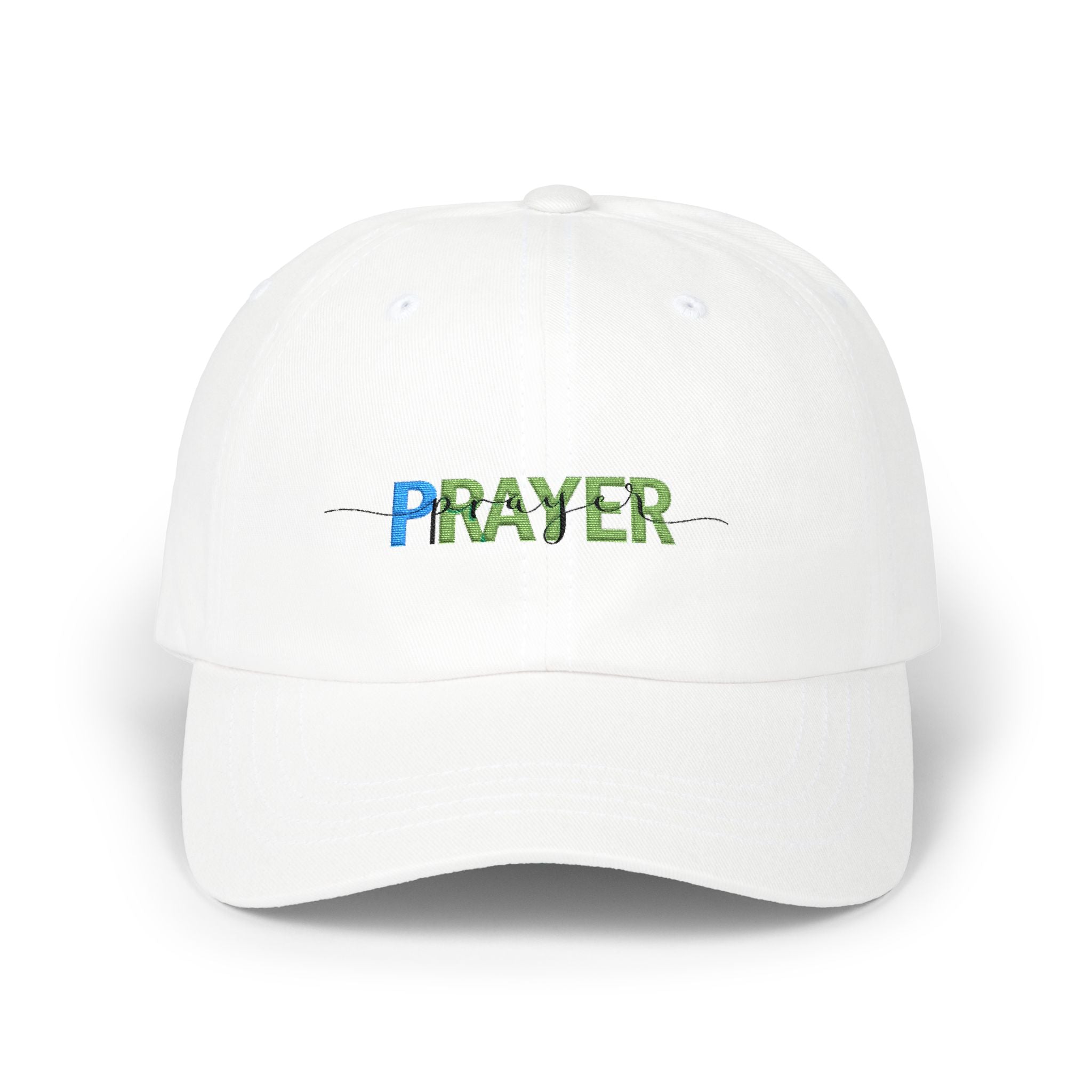 Prayer Dad Cap — Embroidered Floral 'PRAYER' Baseball Hat