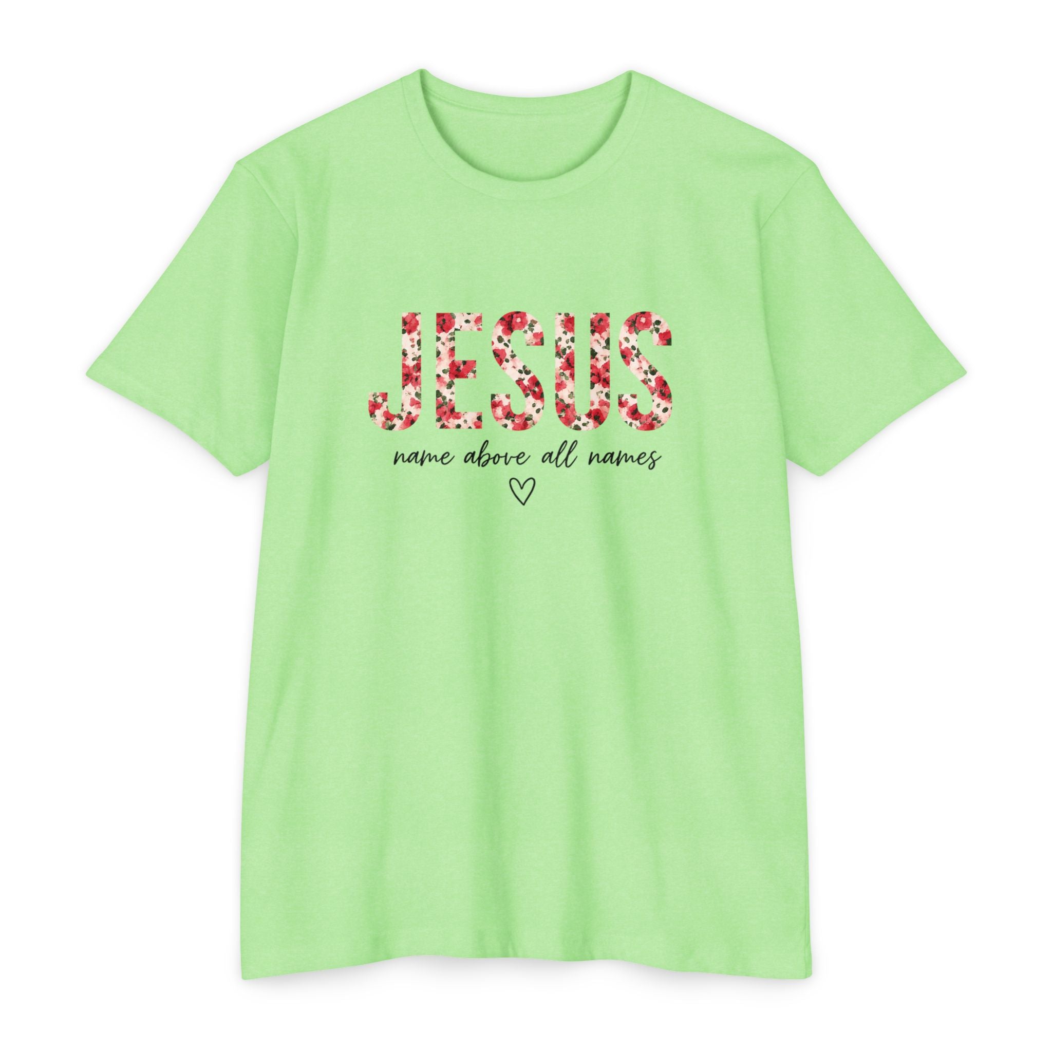 Womens Jesus Floral Mosaic T-Shirt