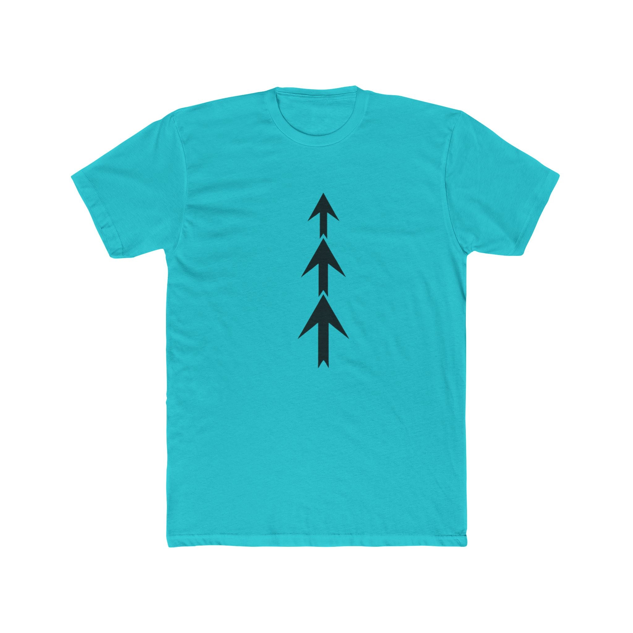 Triple Arrow Vertical Tee | Minimal Geometric Arrow Shirt