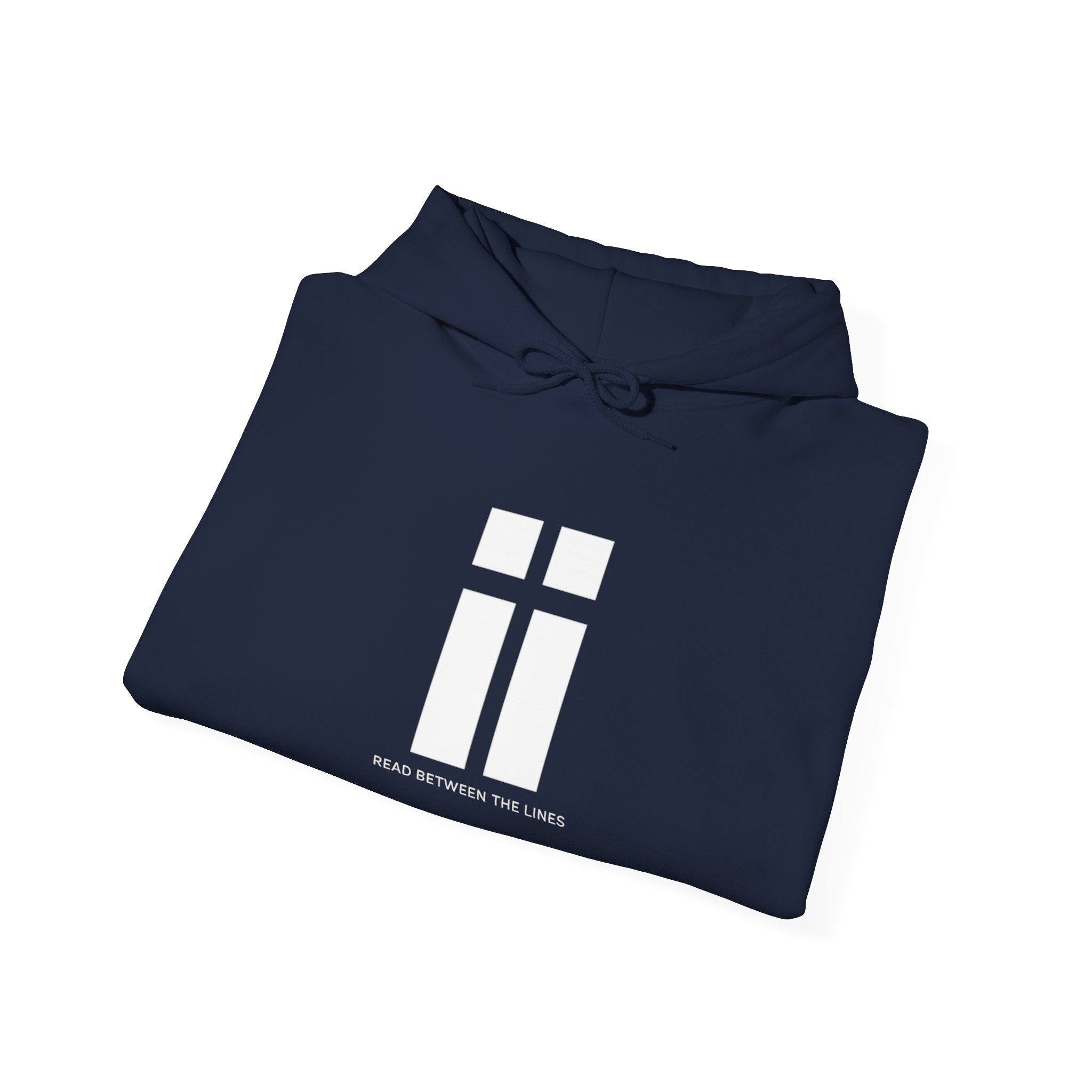 Womens Minimalist 'ii' Logo Hoodie Subtle Monochrome Graphic Pullover