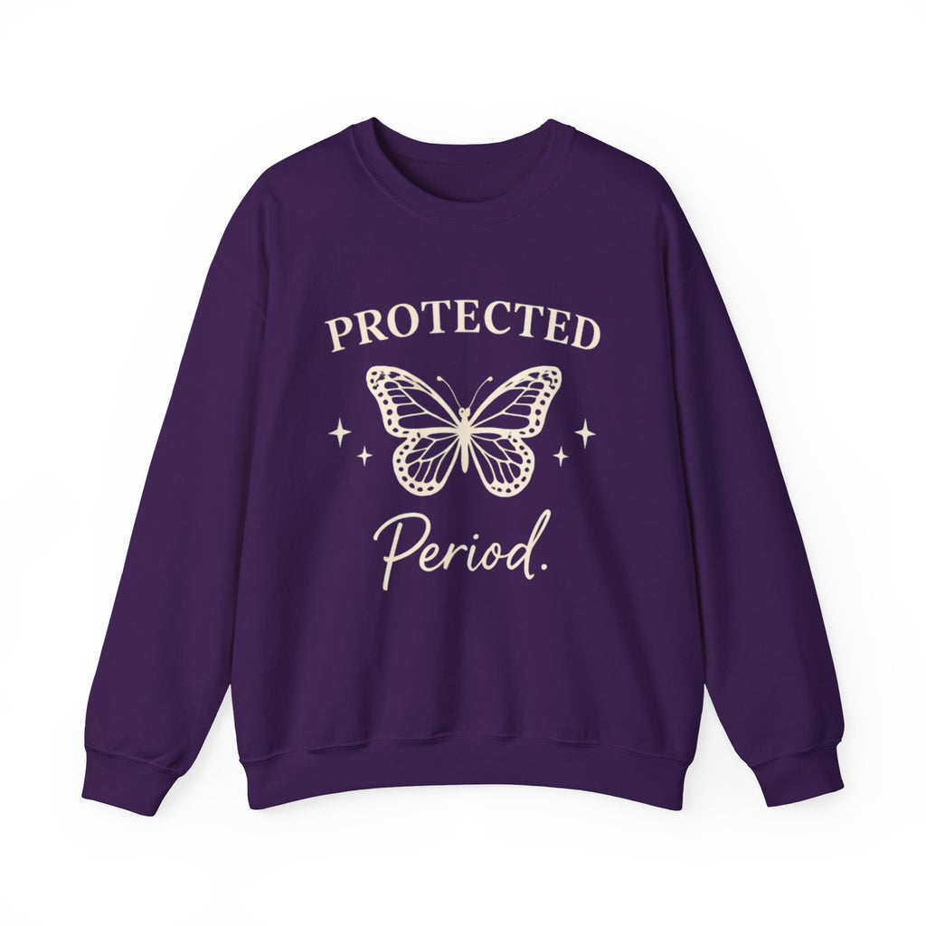 Womens Protected. Period. Crewneck Sweatshirt