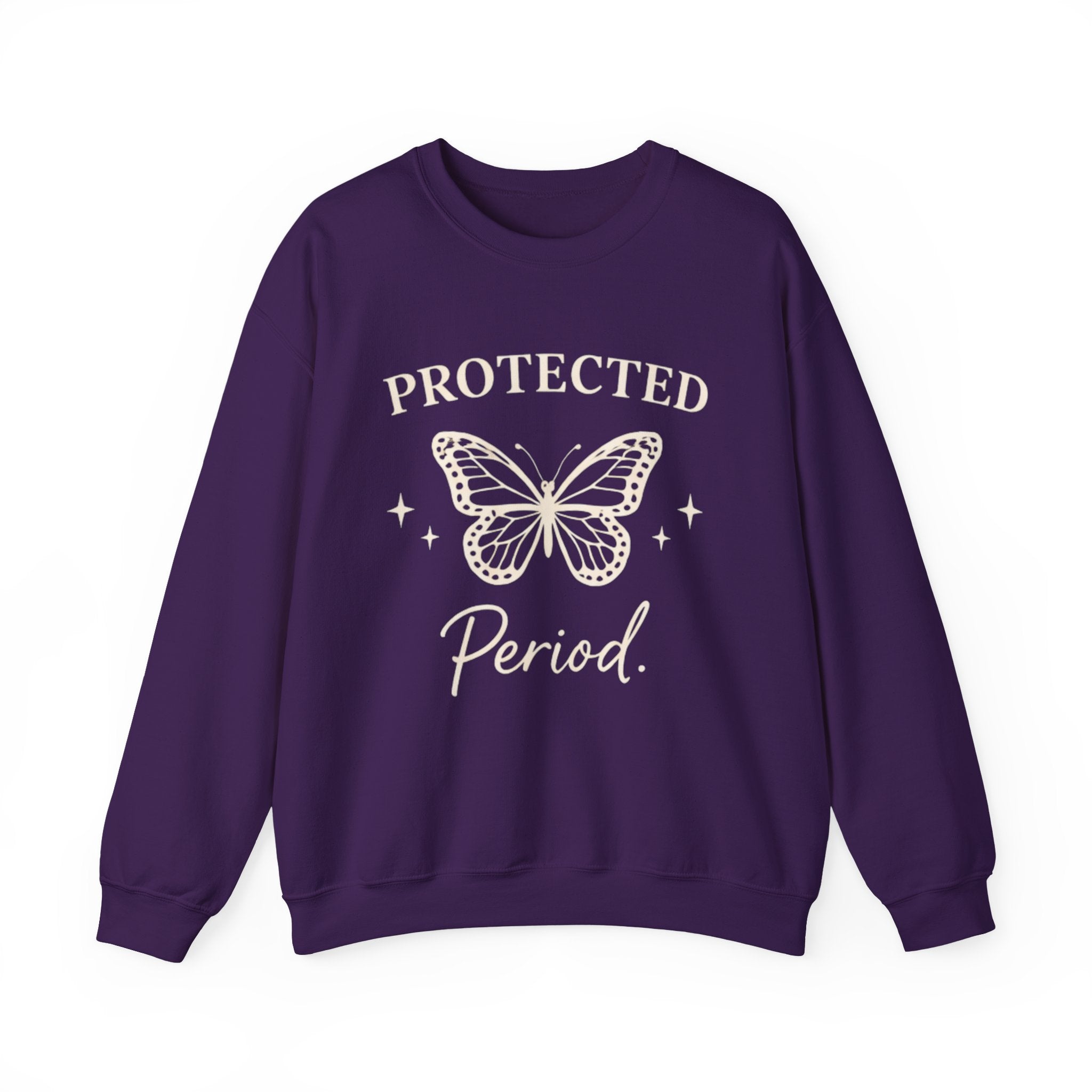 Womens Protected. Period. Crewneck Sweatshirt