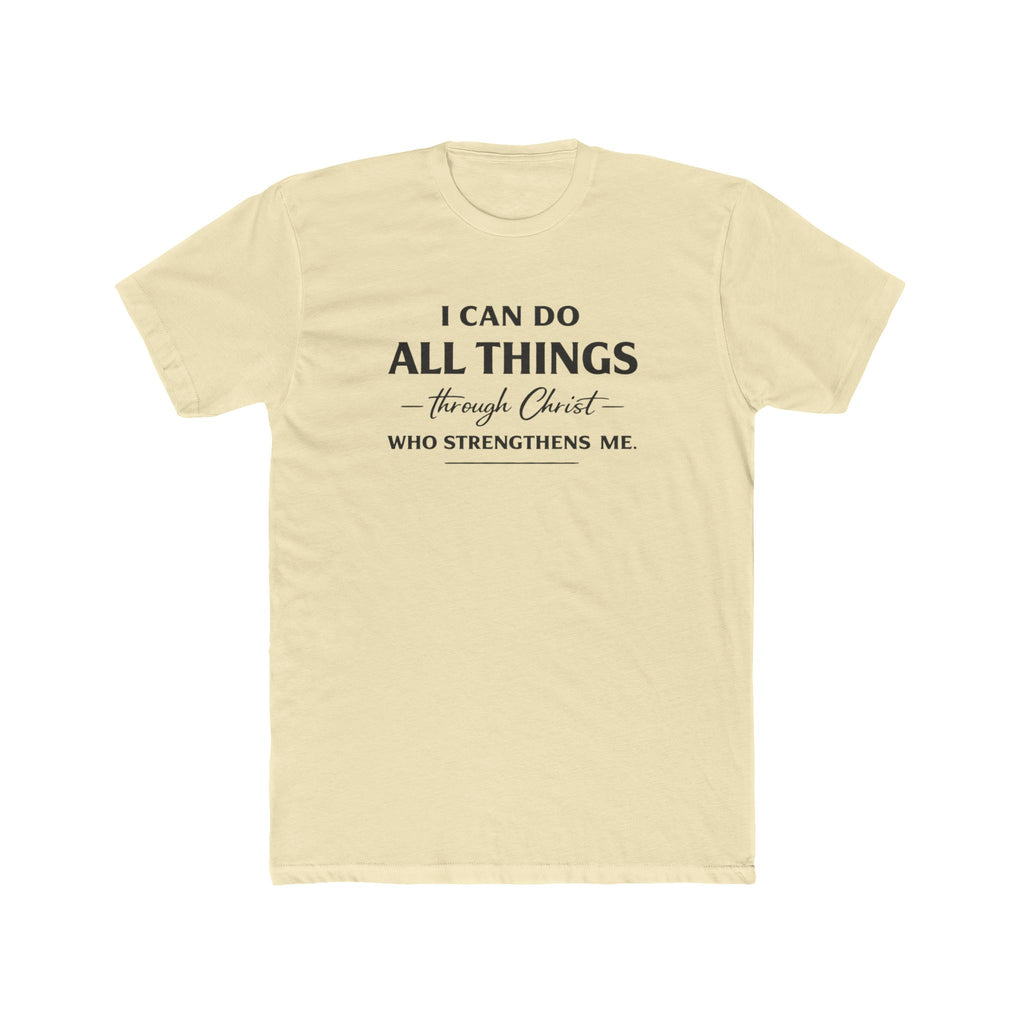 I Can Do All Things Scripture Quote Tee | Christian Faith T-Shirt