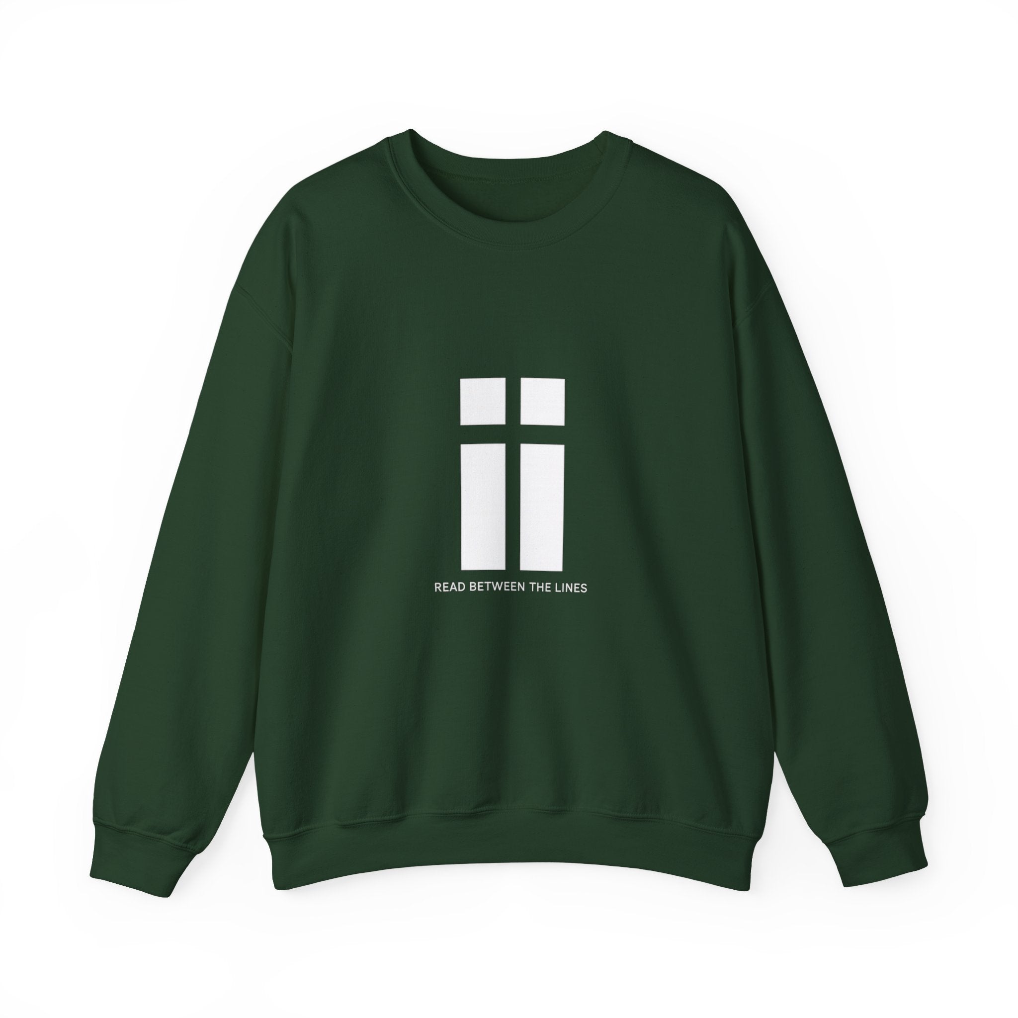Womens Minimalist 'Read Between The Lines' Crewneck Sweatshirt