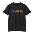 Womens God Loves You Rainbow T-Shirt