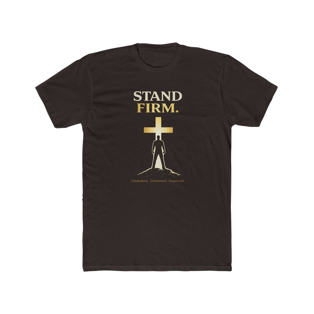 Stand Firm Cross silhouette T-Shirt | Christian faith shirt