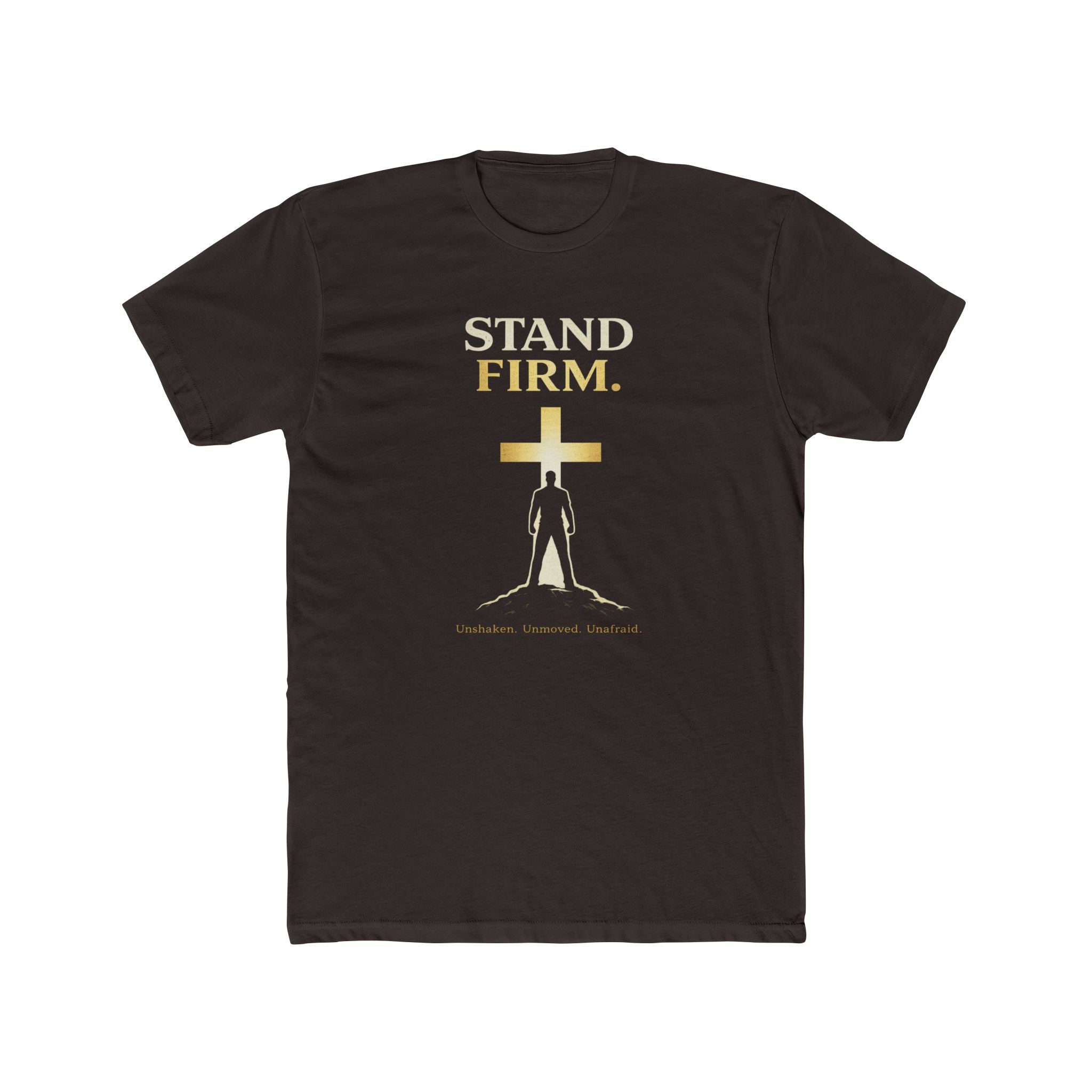 Stand Firm Cross silhouette T-Shirt | Christian faith shirt