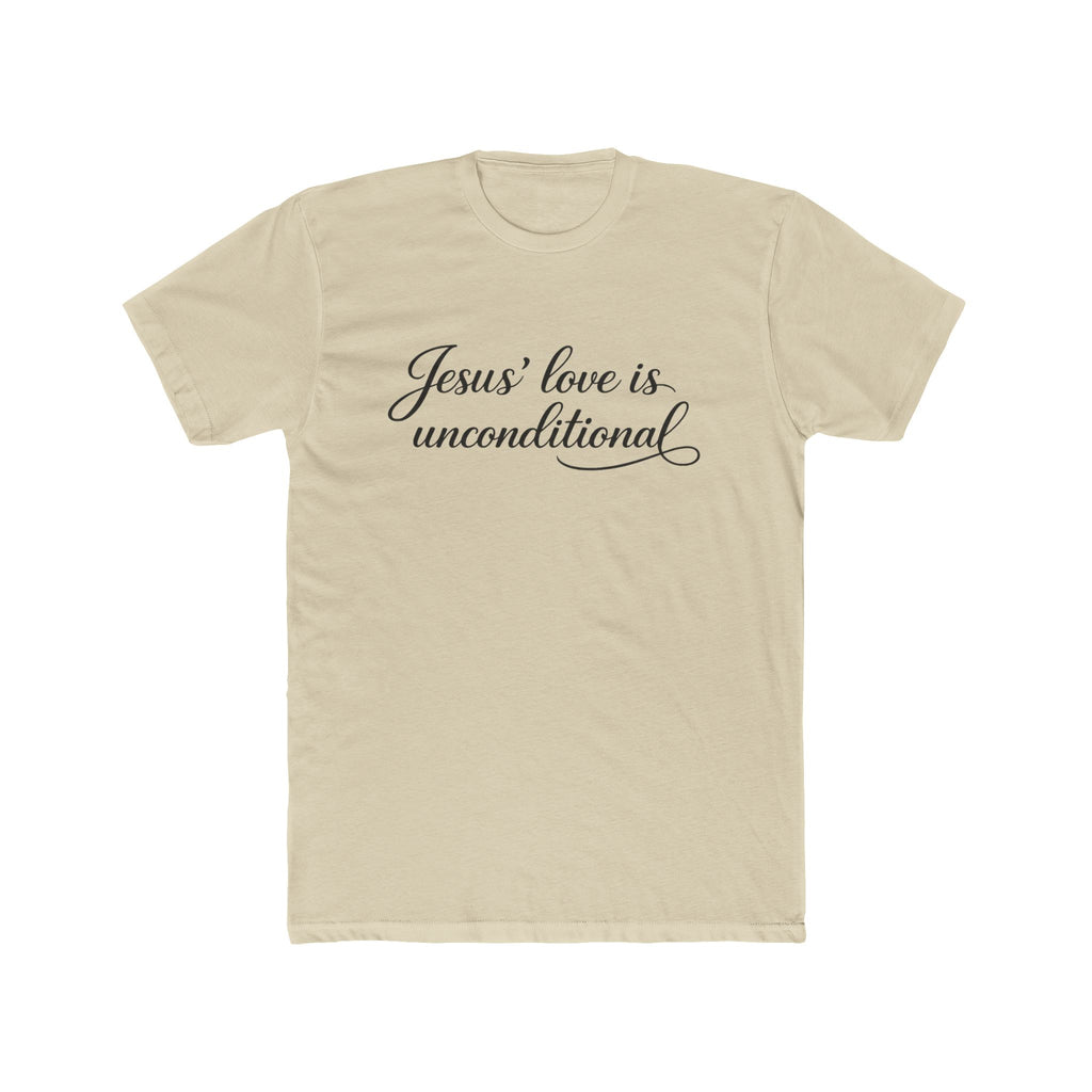 Jesus' Love Is Unconditional T-Shirt | Christian Faith Script Tee