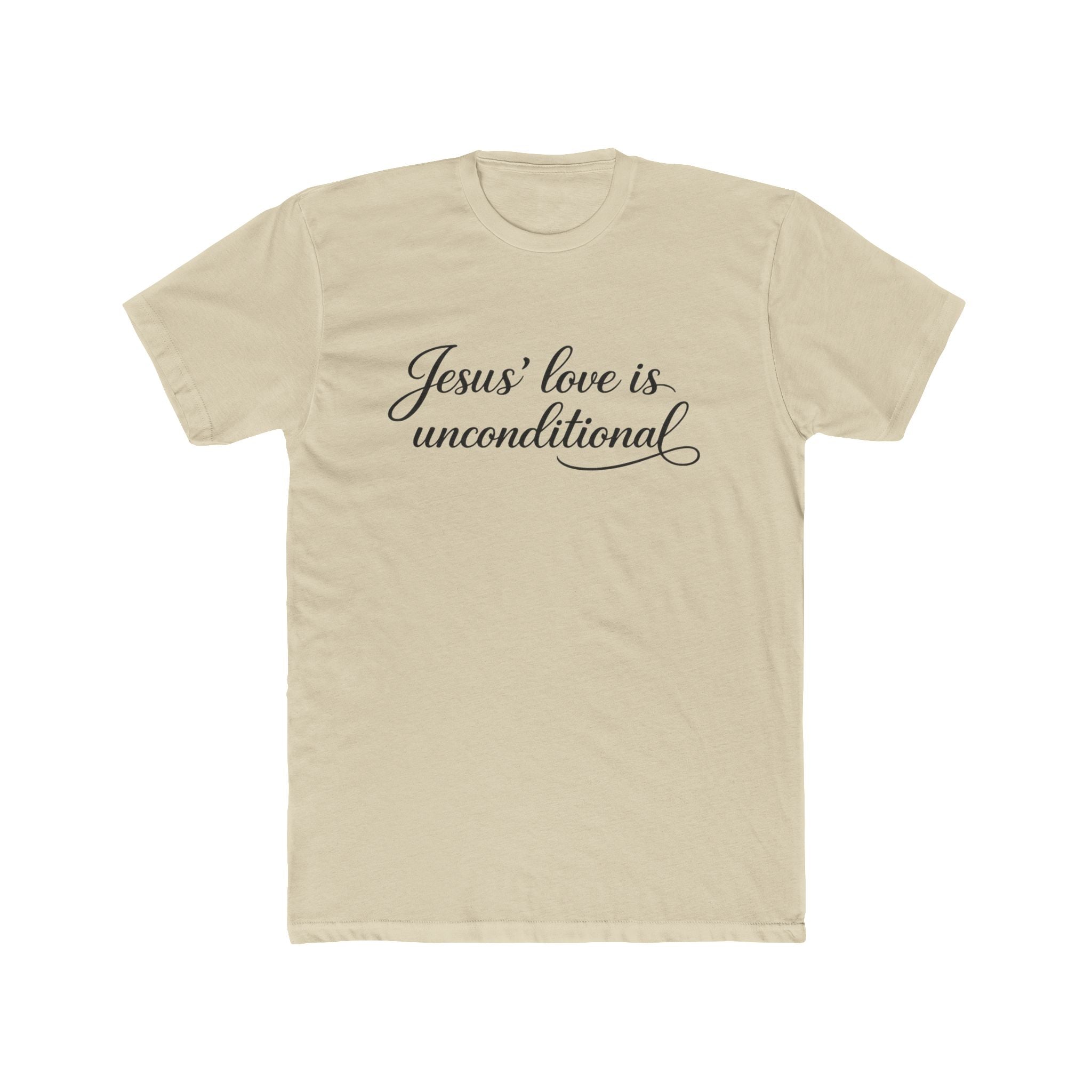 Jesus' Love Is Unconditional T-Shirt | Christian Faith Script Tee