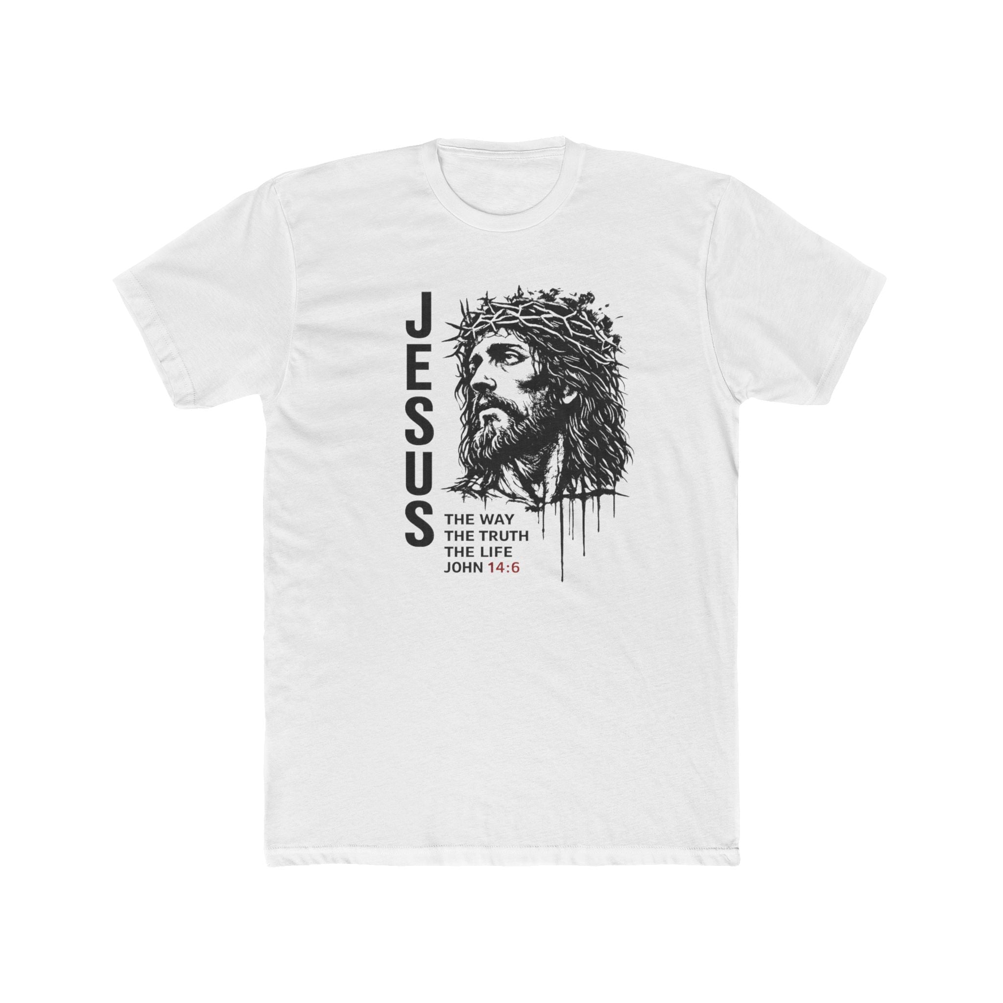 Mens Jesus The Way The Truth The Life Christian Tee