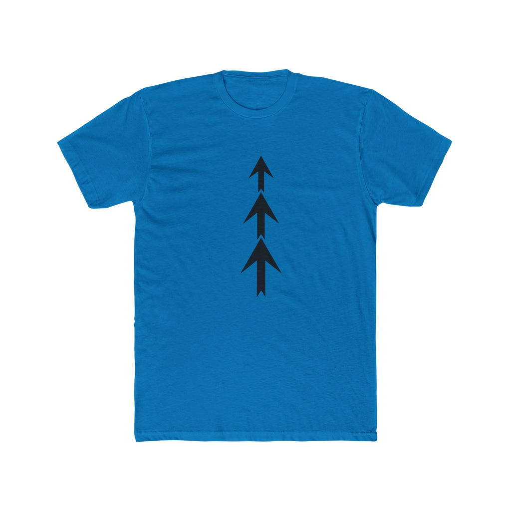 Triple Arrow Vertical Tee | Minimal Geometric Arrow Shirt