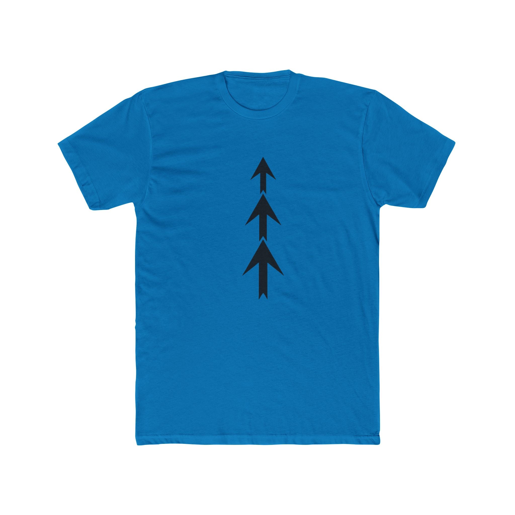 Triple Arrow Vertical Tee | Minimal Geometric Arrow Shirt