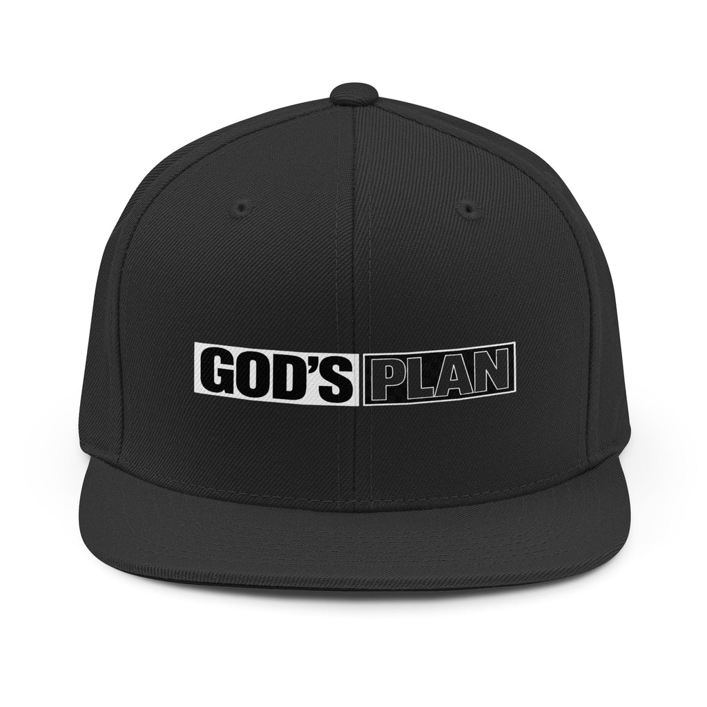 God's Plan Snapback Hat — Religious Baseball Cap with Bold Text