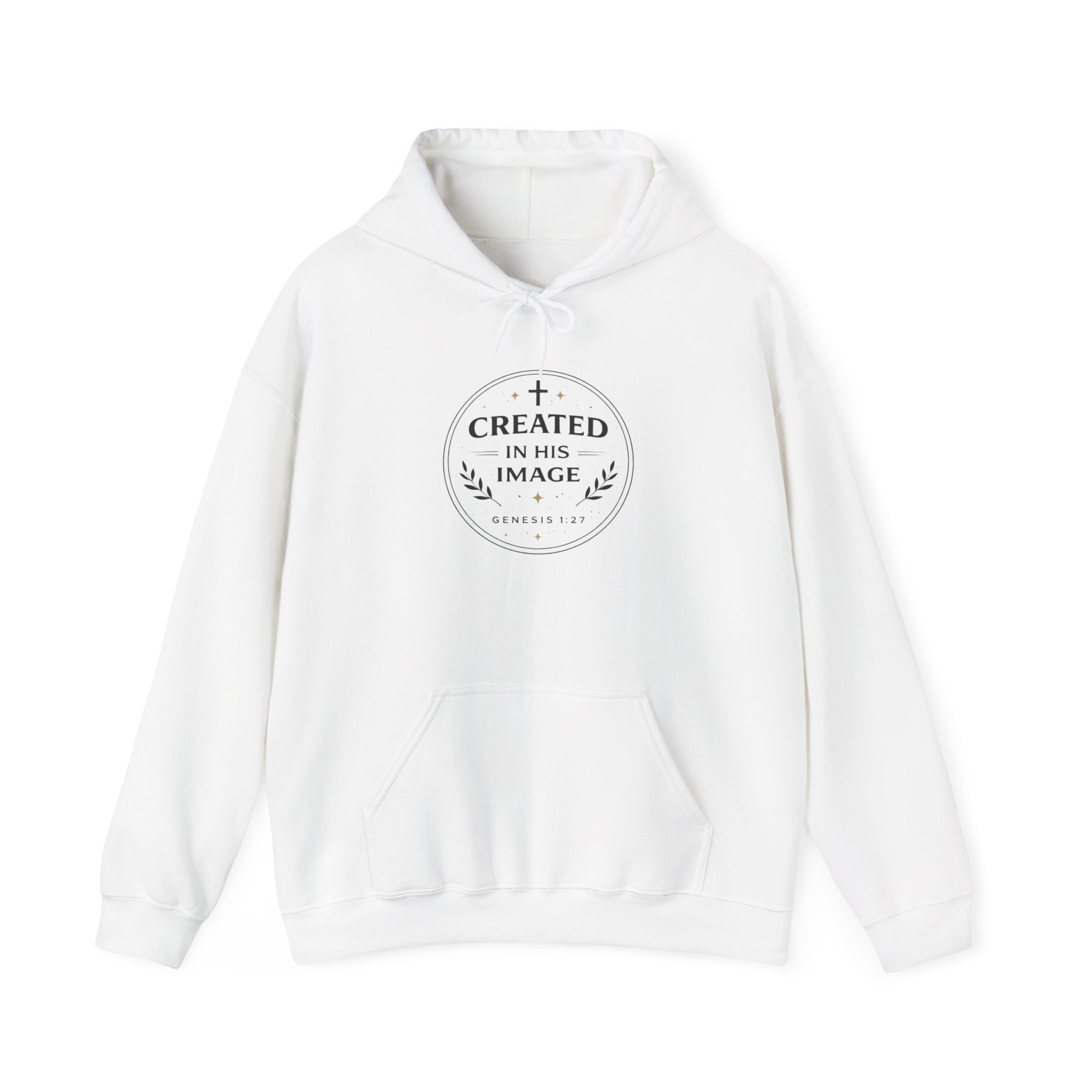 Womens Created in His Image Hoodie — Christian Faith Hooded Sweatshirt