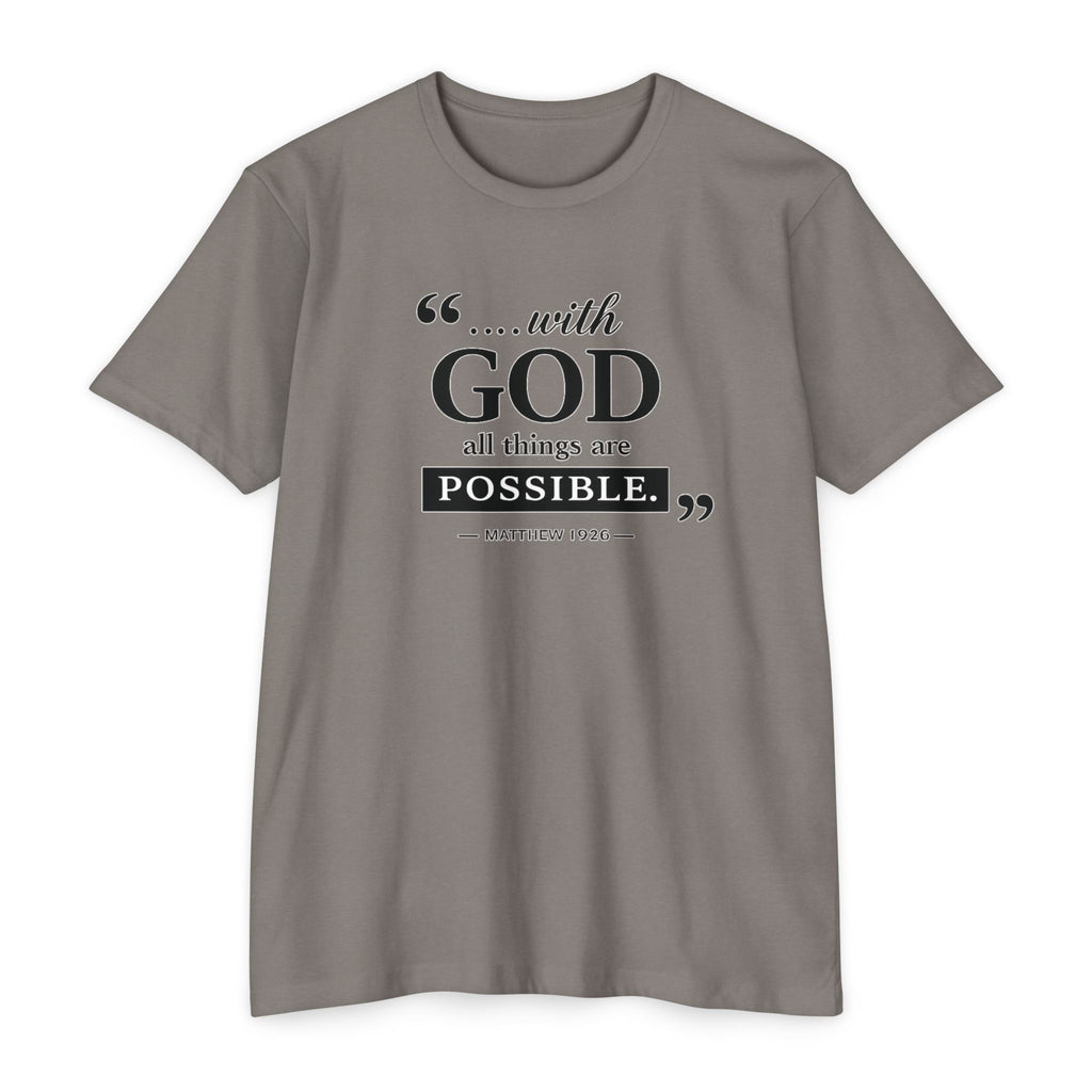 Womens With God All Things Are Possible T-Shirt