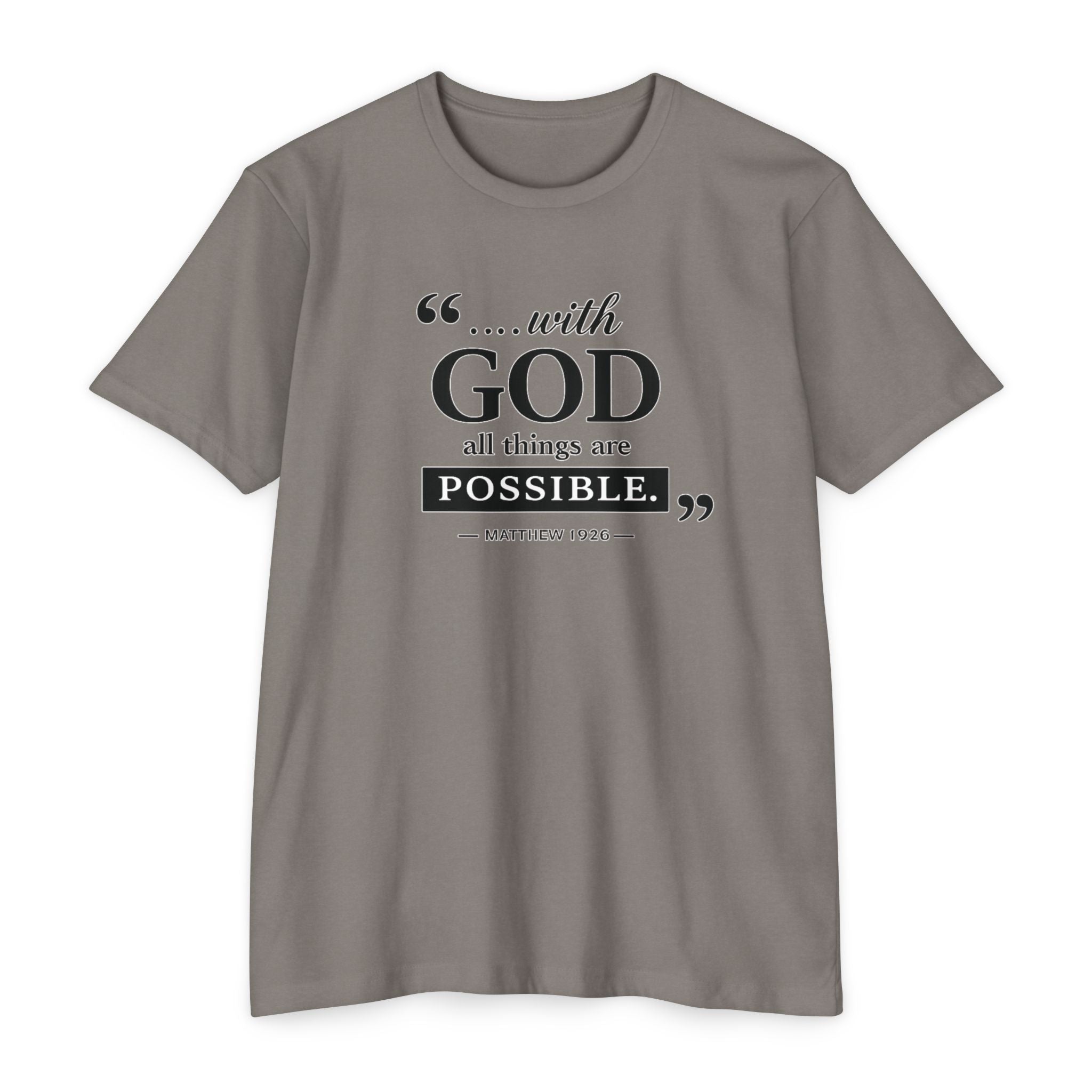 Womens With God All Things Are Possible T-Shirt