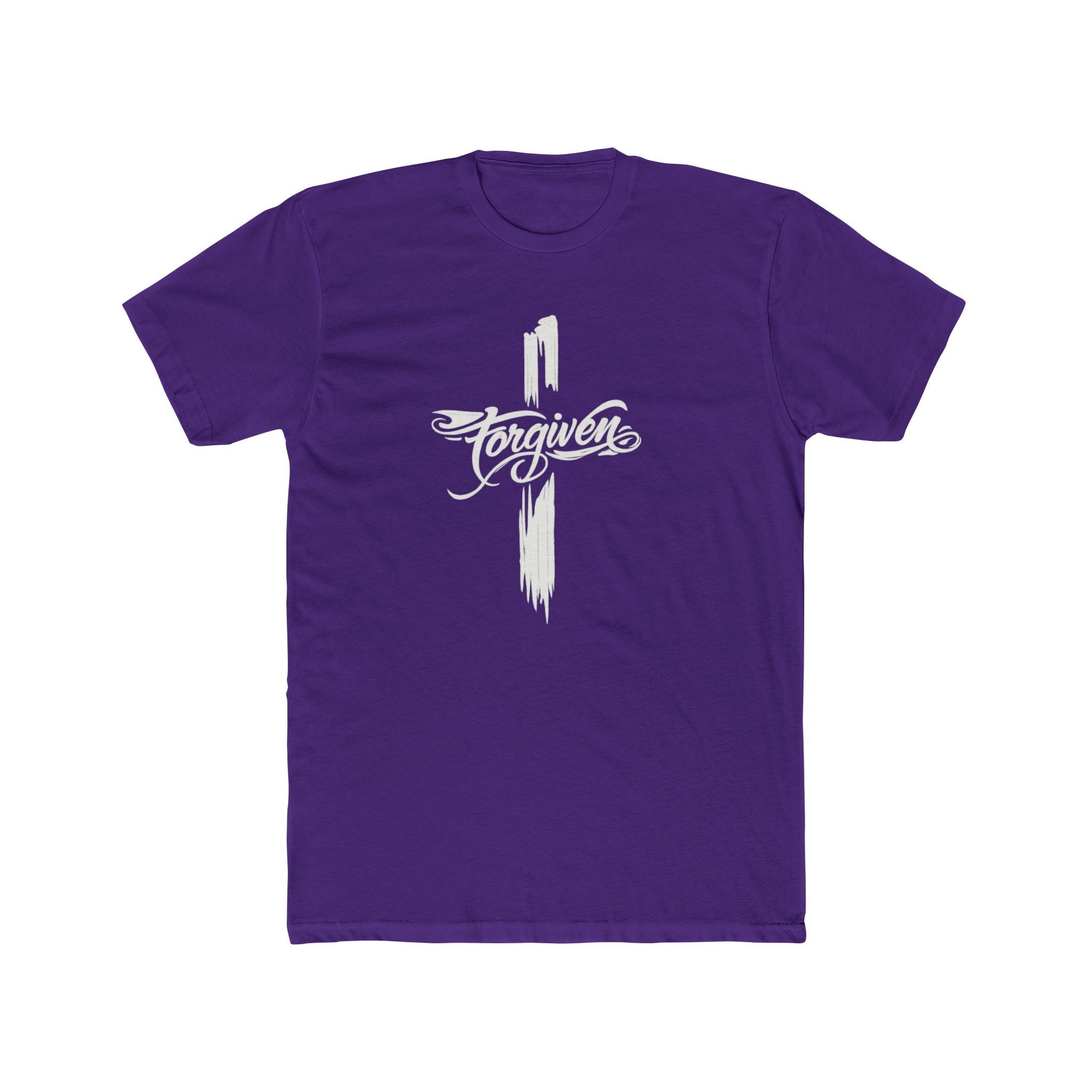 Faith Cross Script T-Shirt | Religious Christian Tee
